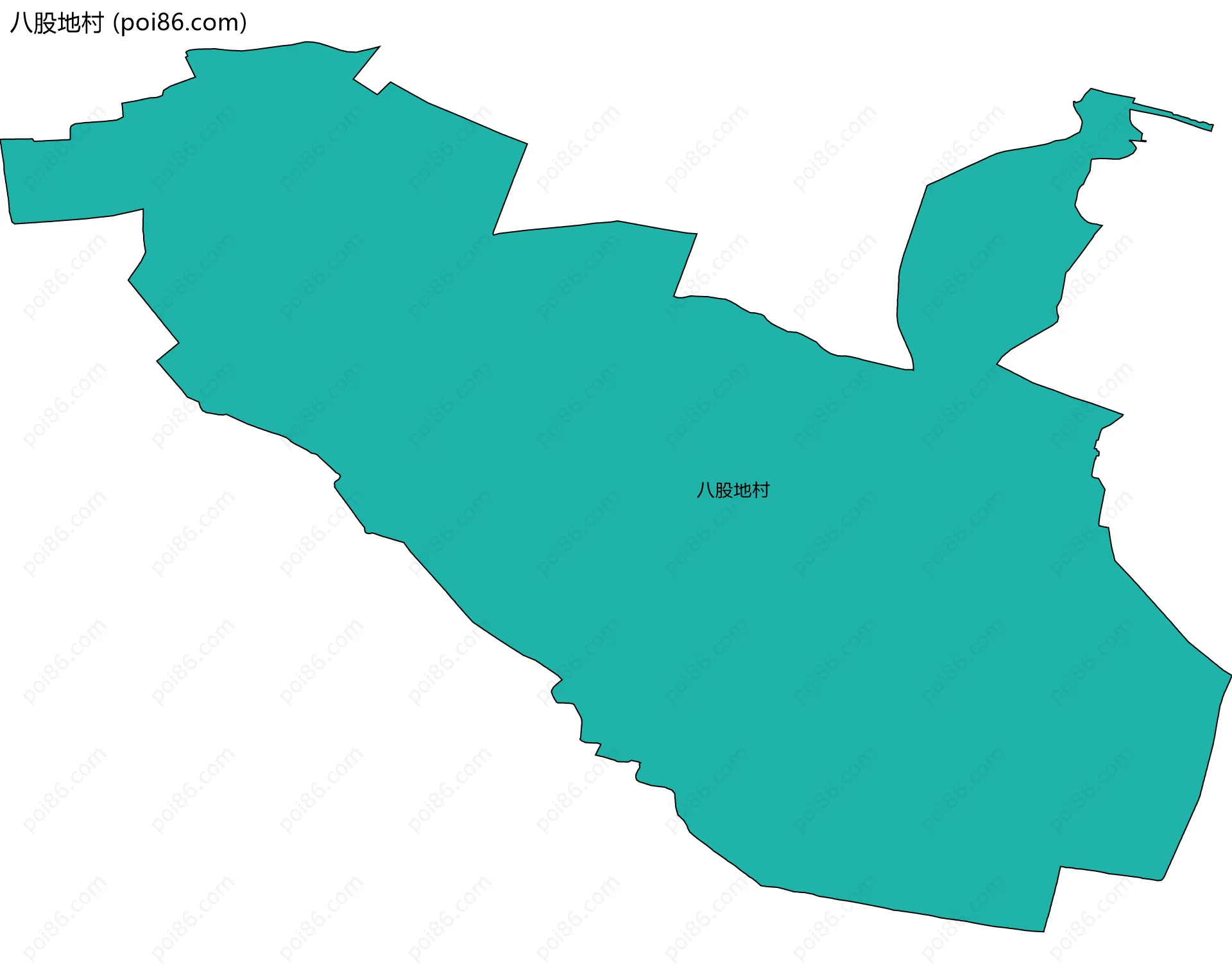 八股地村边界地图