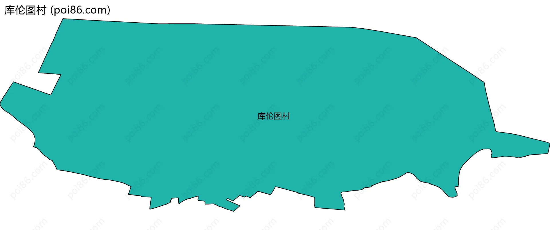 库伦图村边界地图