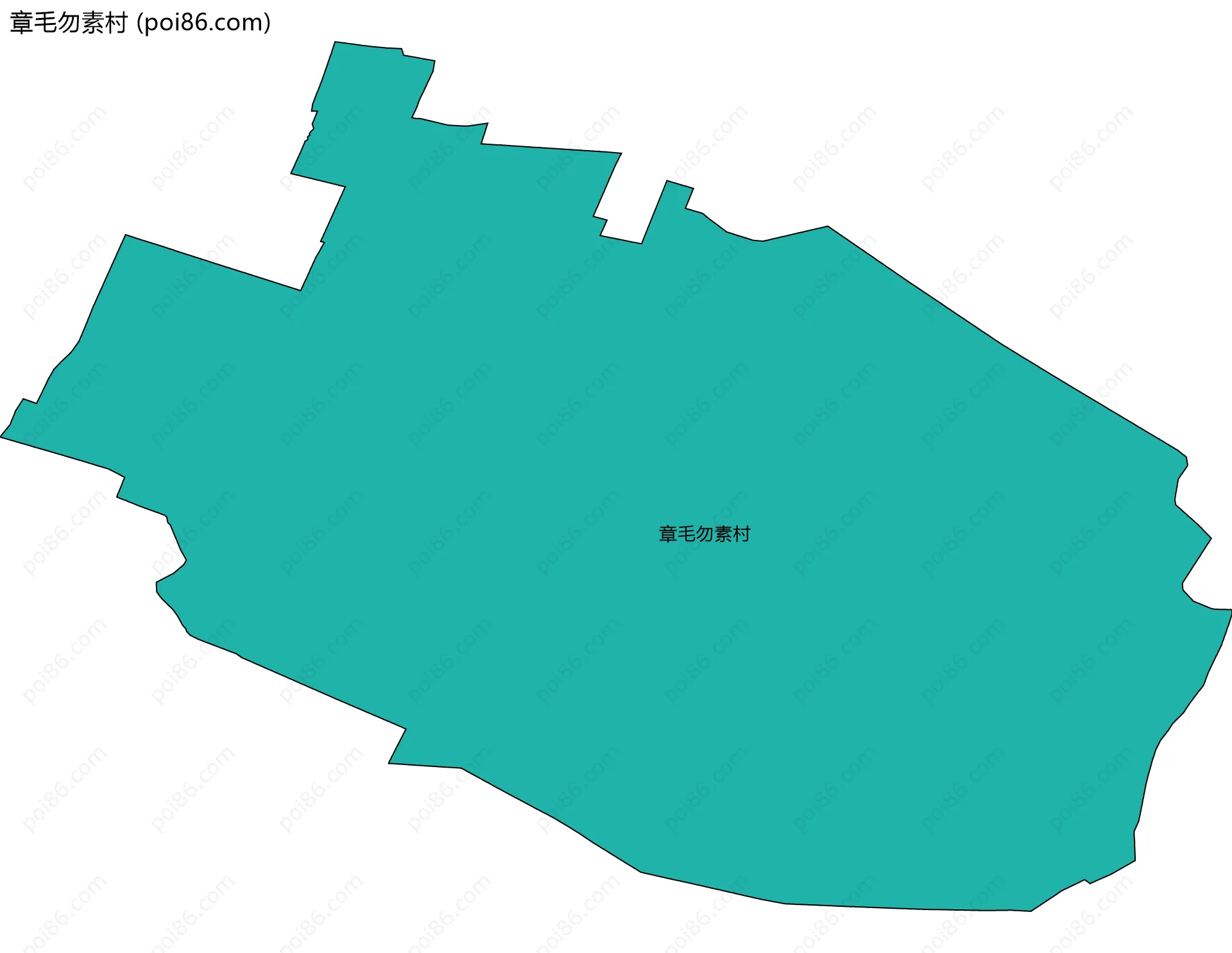 章毛勿素村边界地图