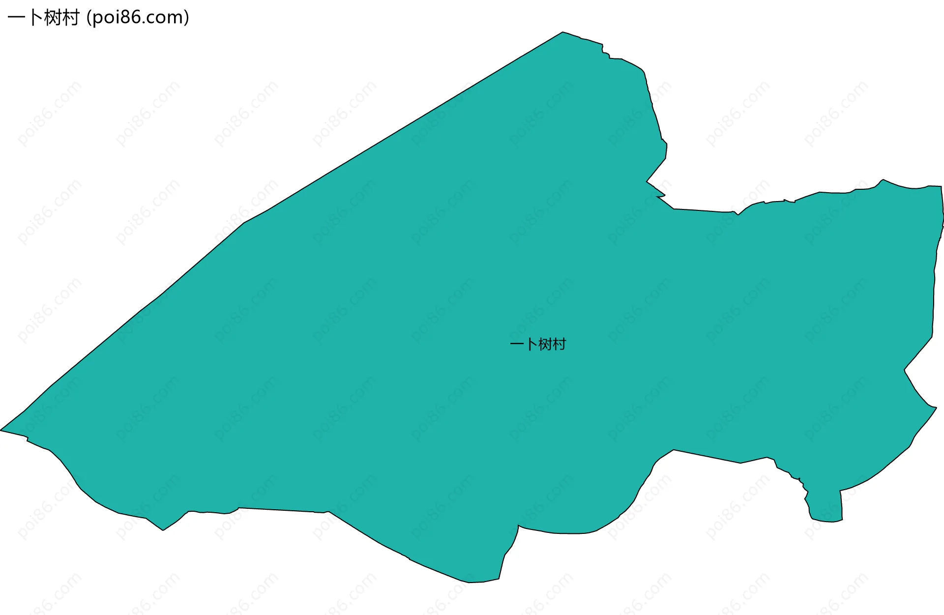 一卜树村边界地图