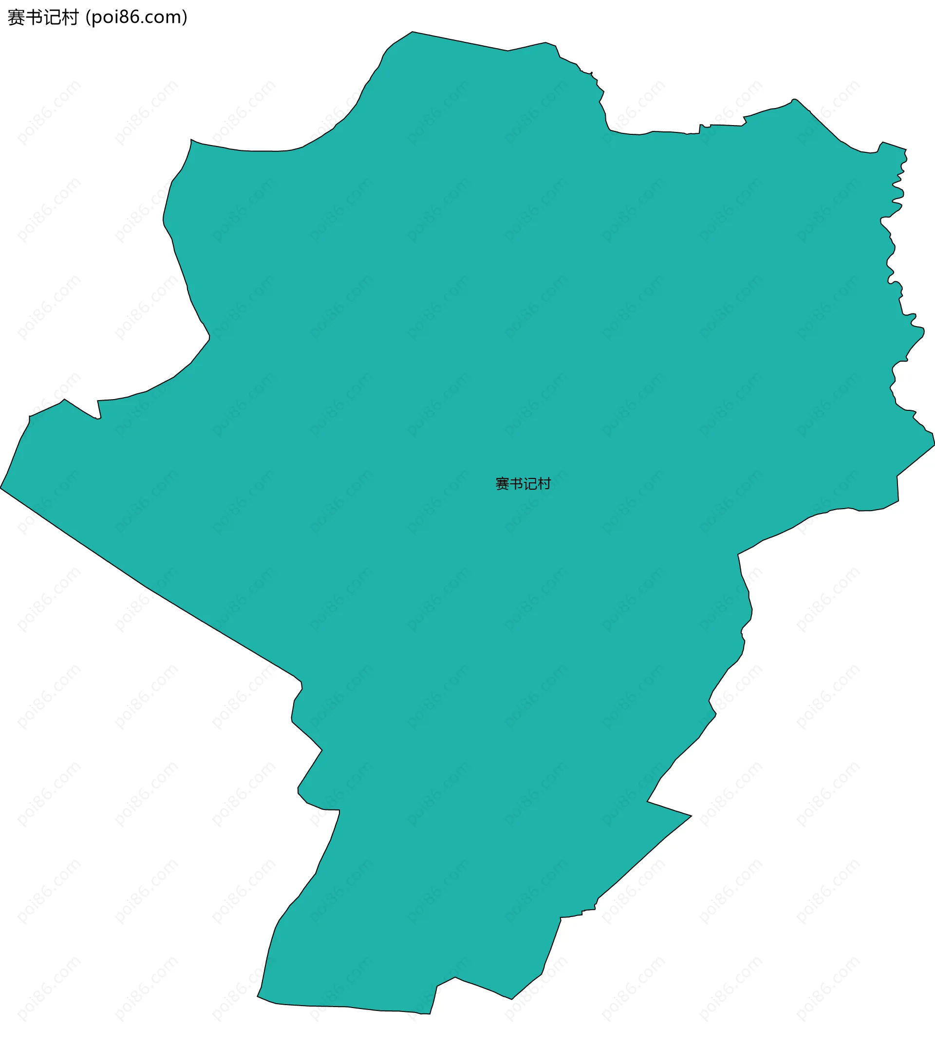 赛书记村边界地图