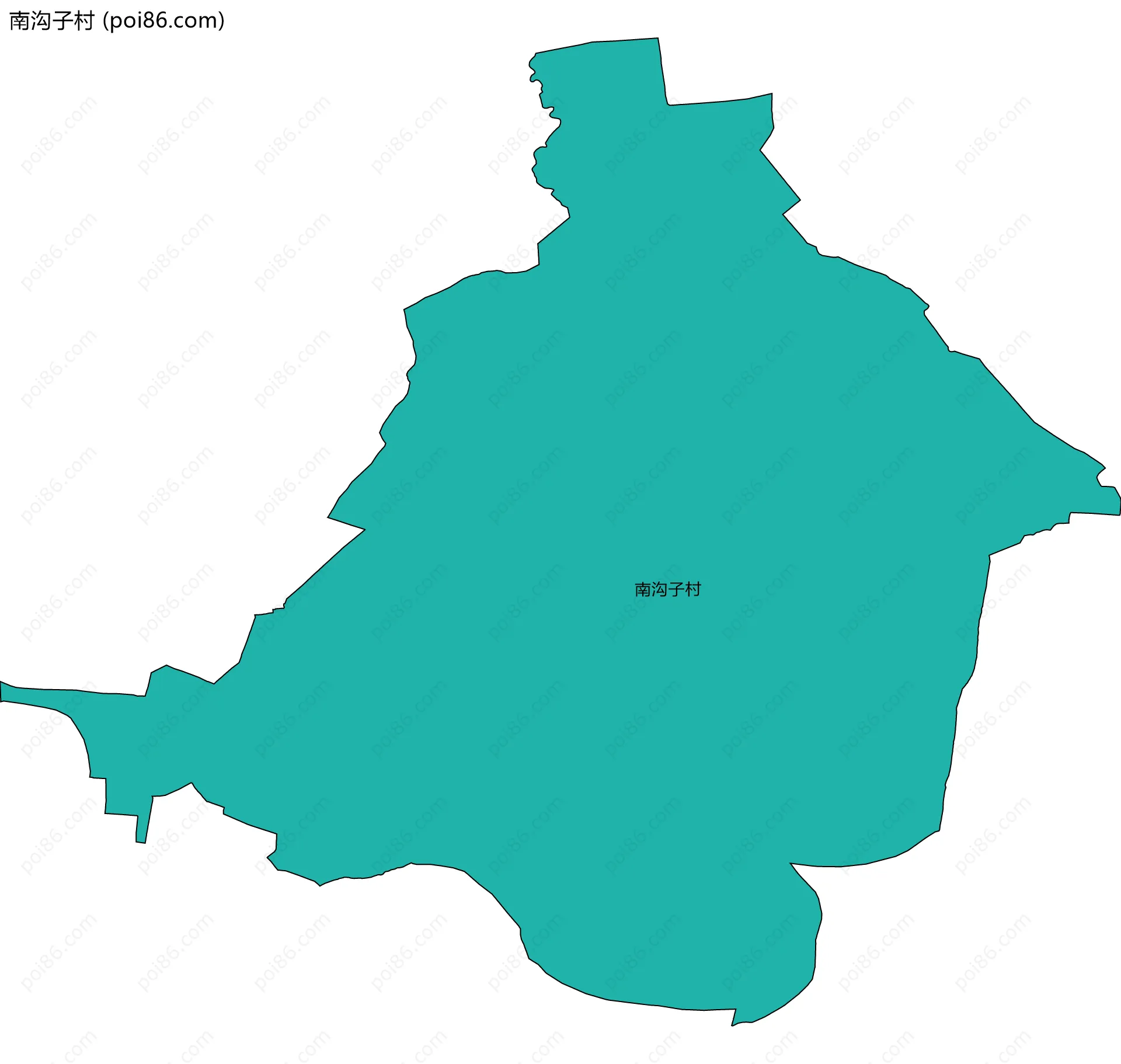 南沟子村边界地图