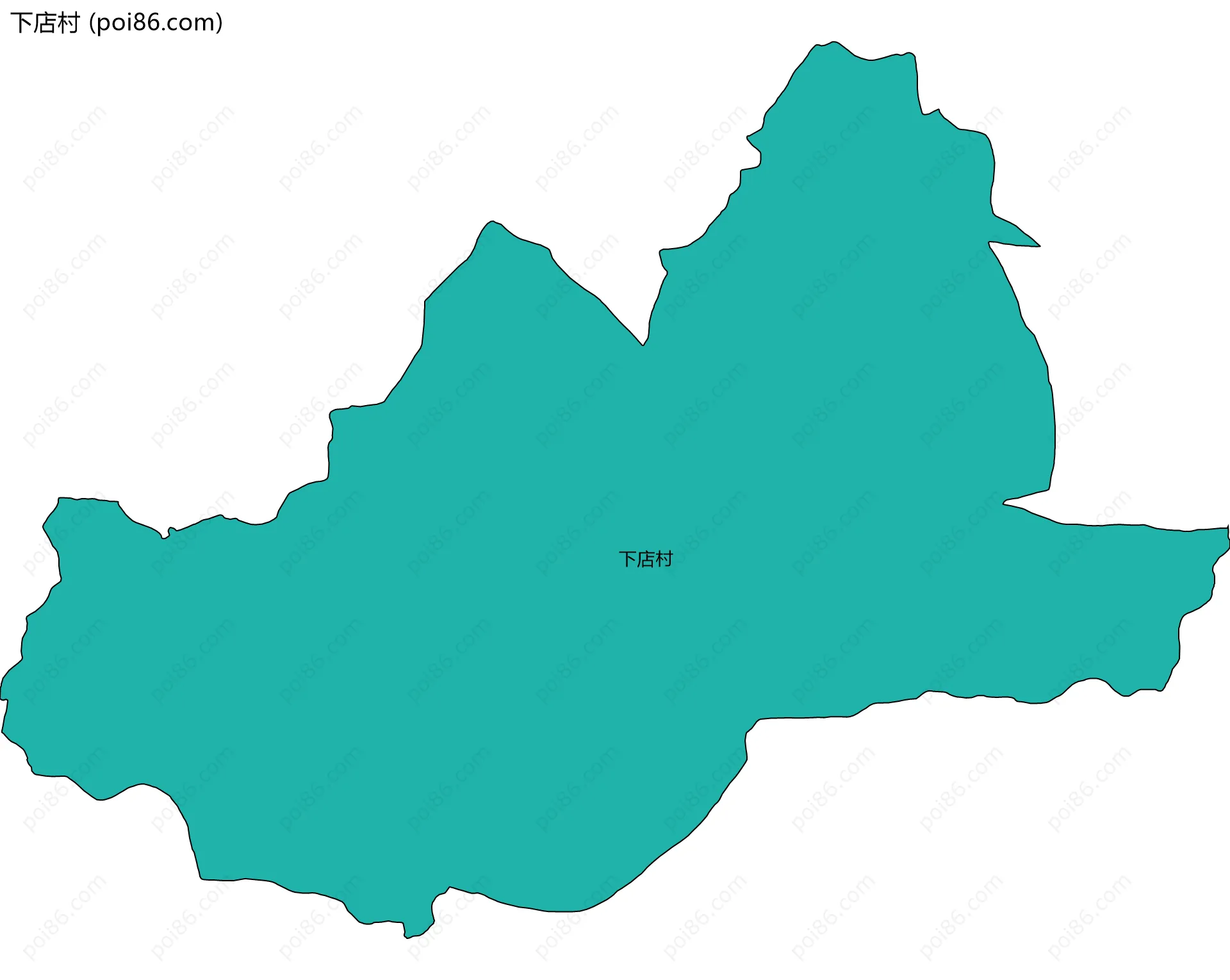 下店村边界地图
