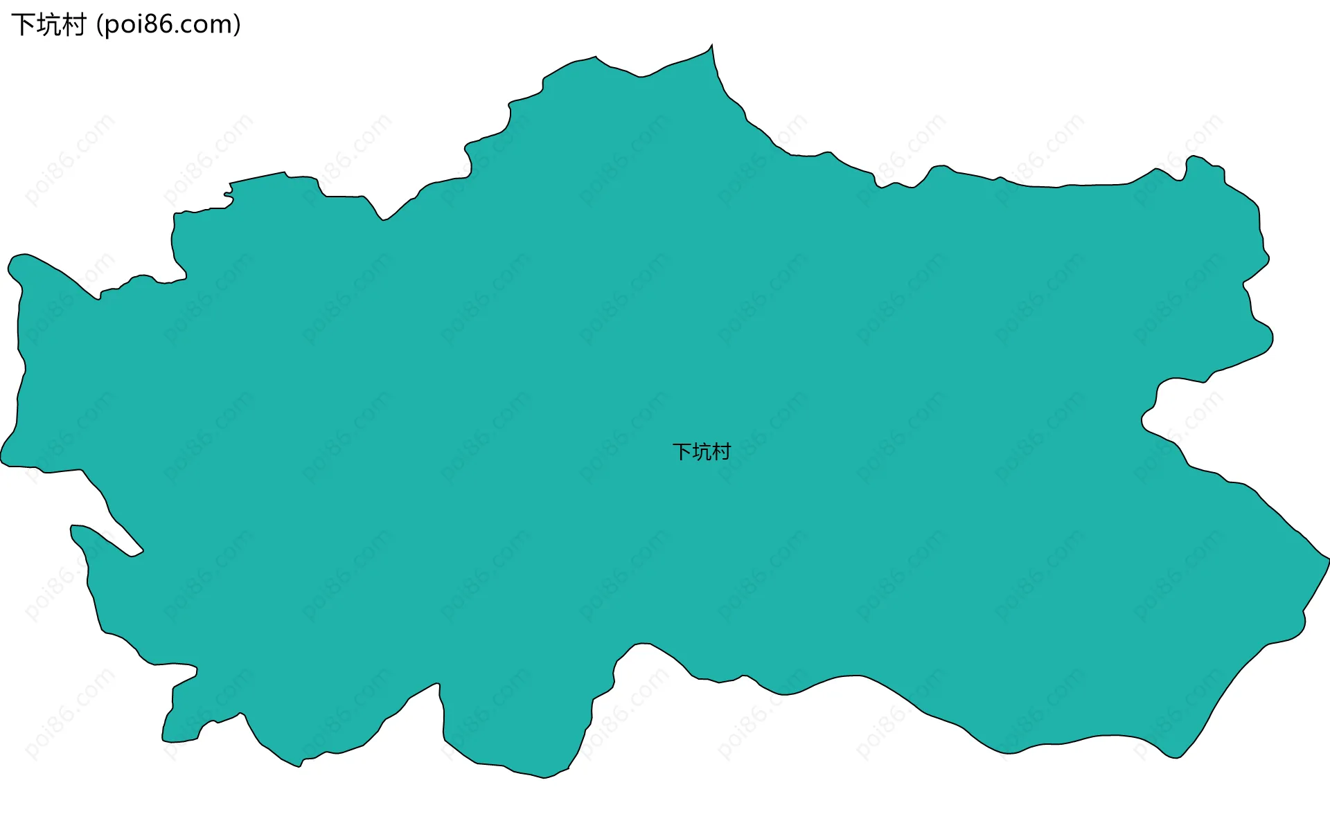 下坑村边界地图