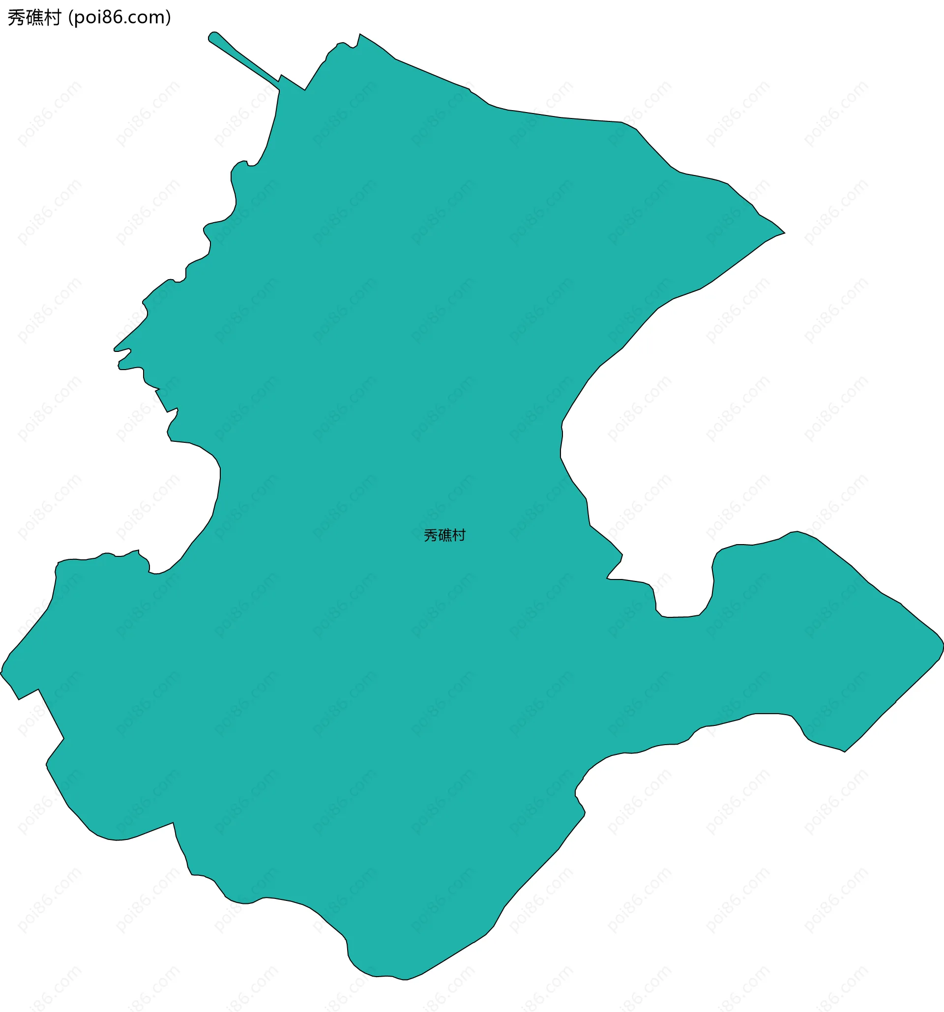 秀礁村边界地图