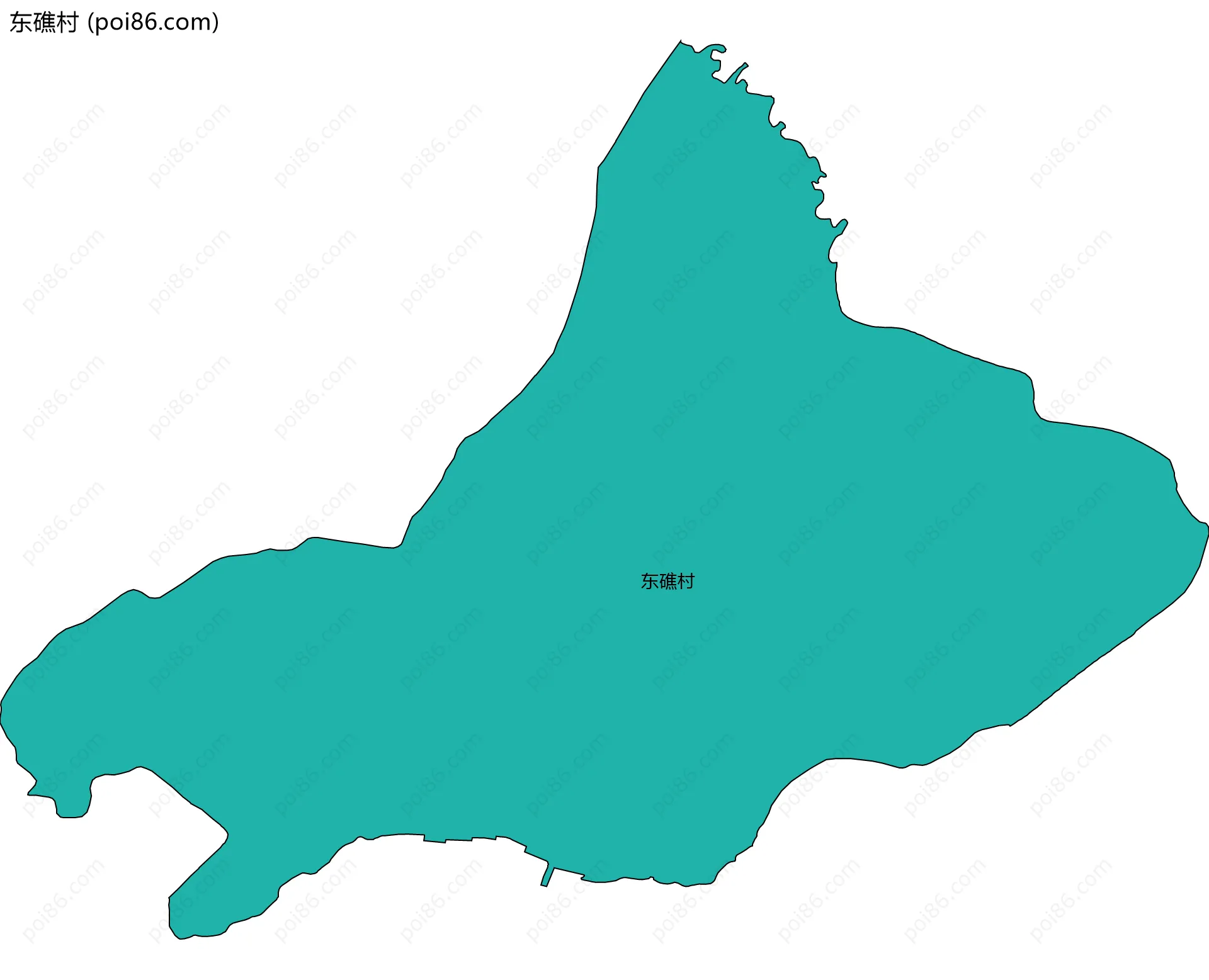 东礁村边界地图