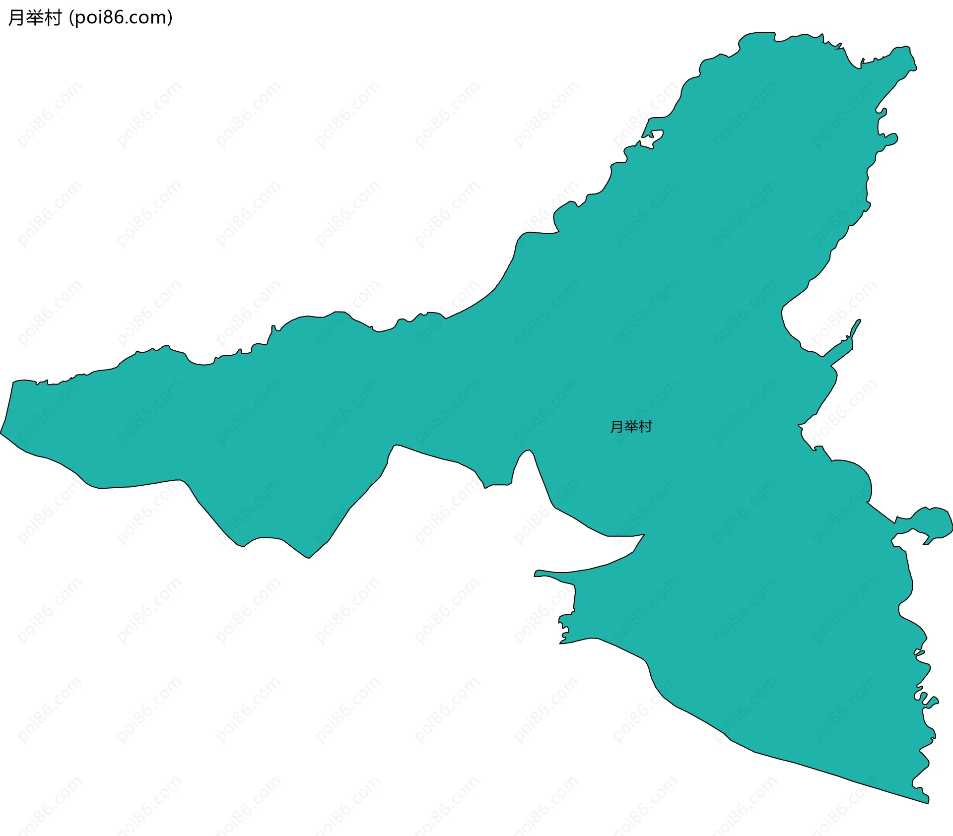 月举村边界地图