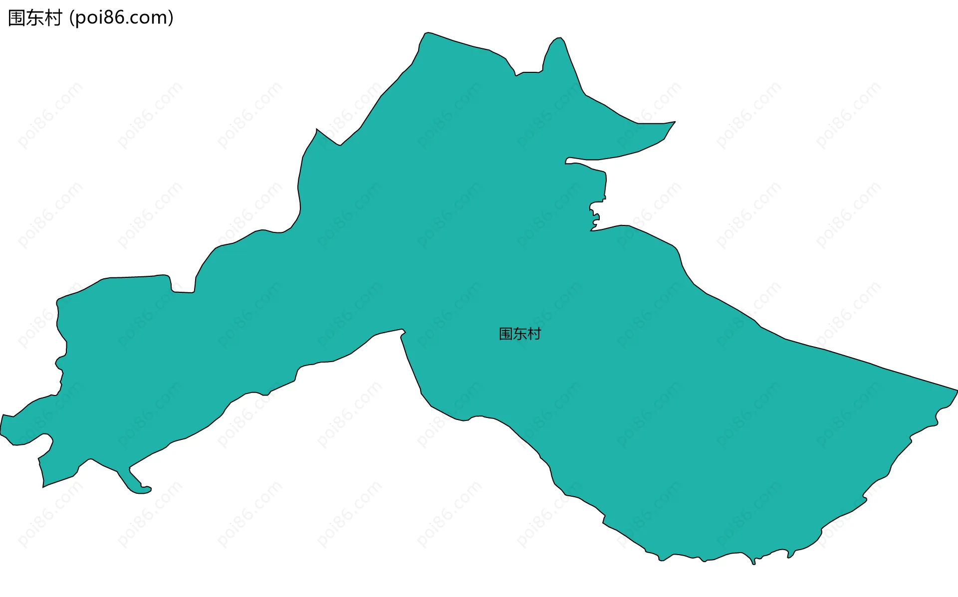 围东村边界地图