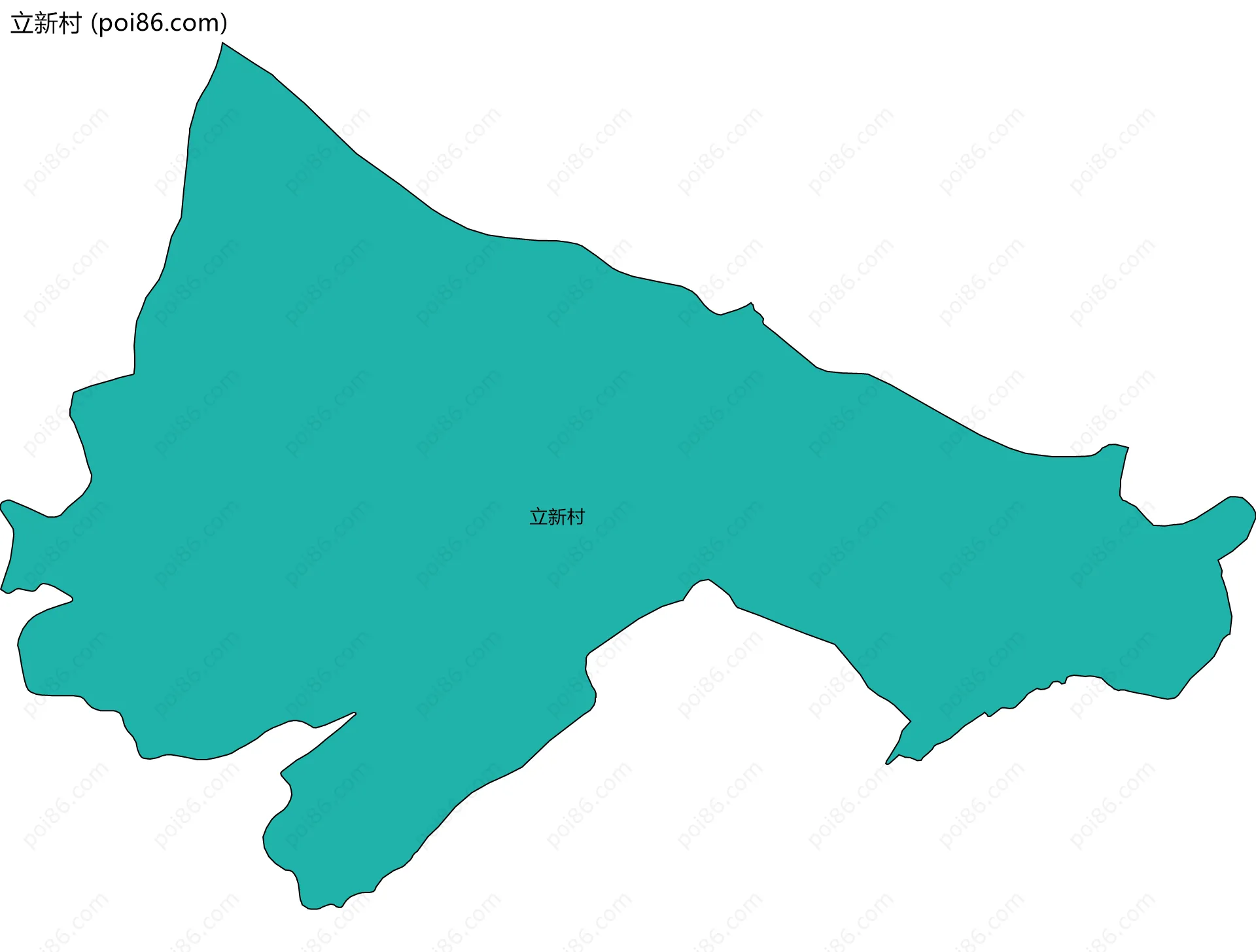 立新村边界地图