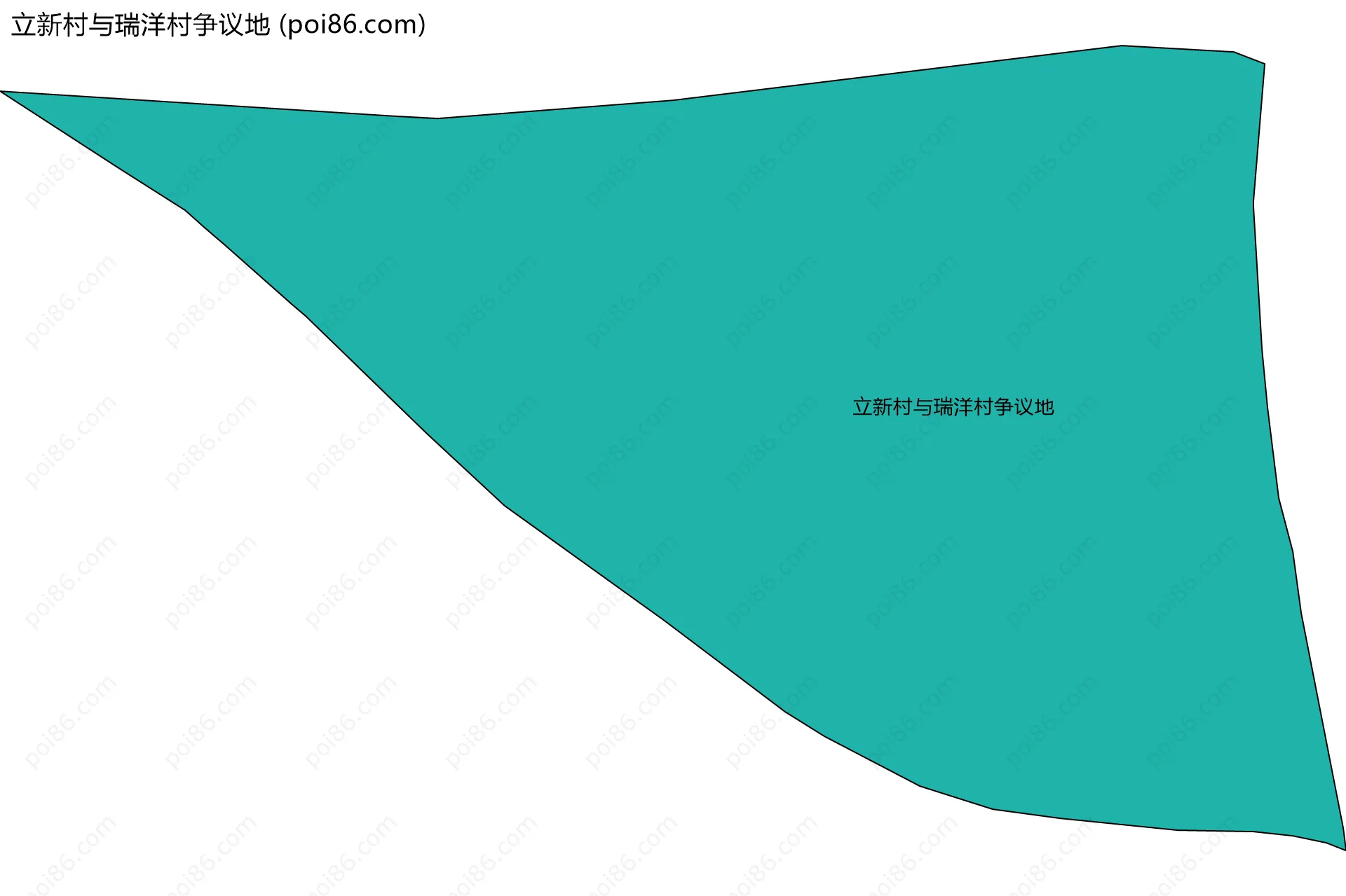 立新村与瑞洋村争议地边界地图