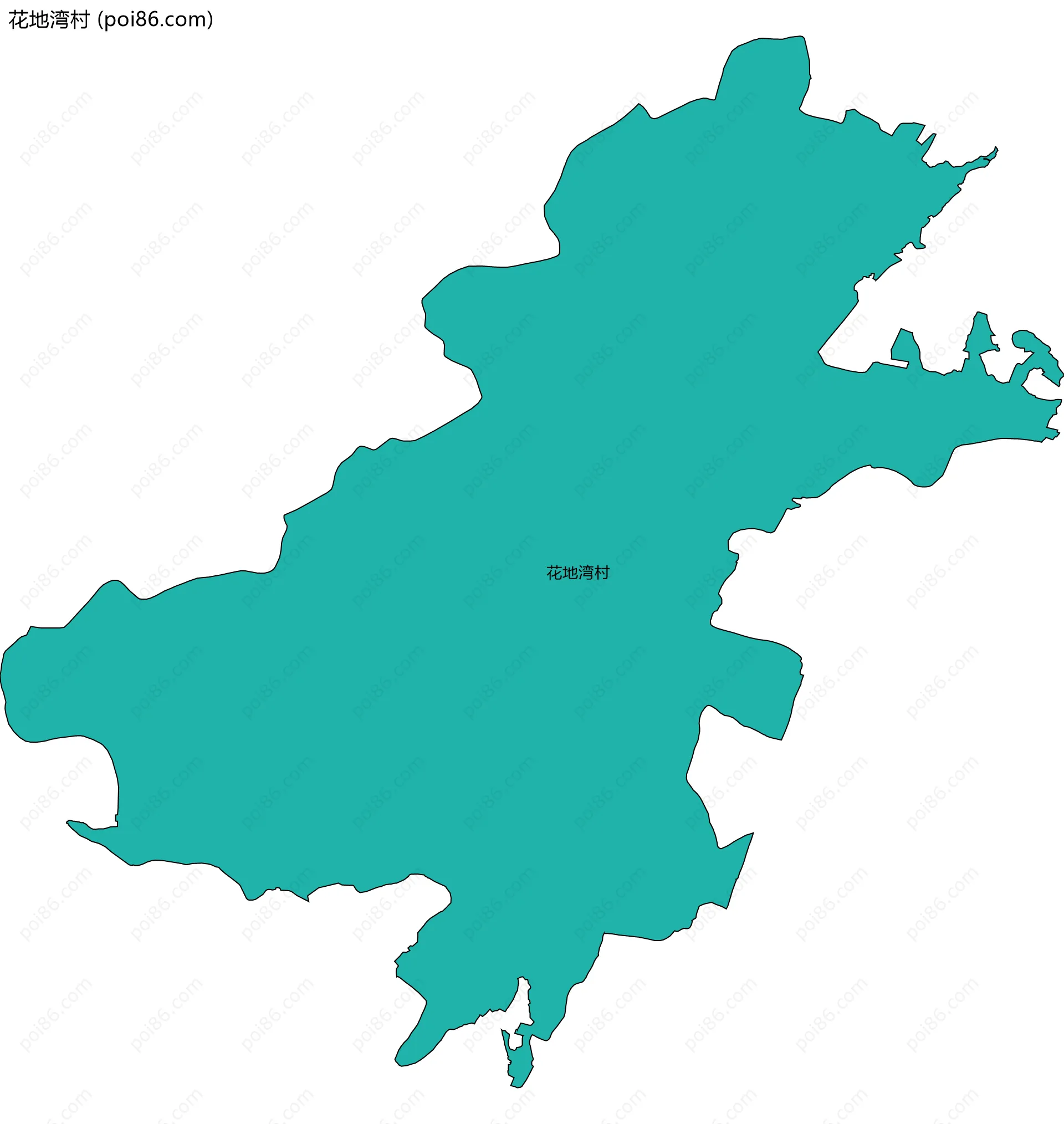 花地湾村边界地图