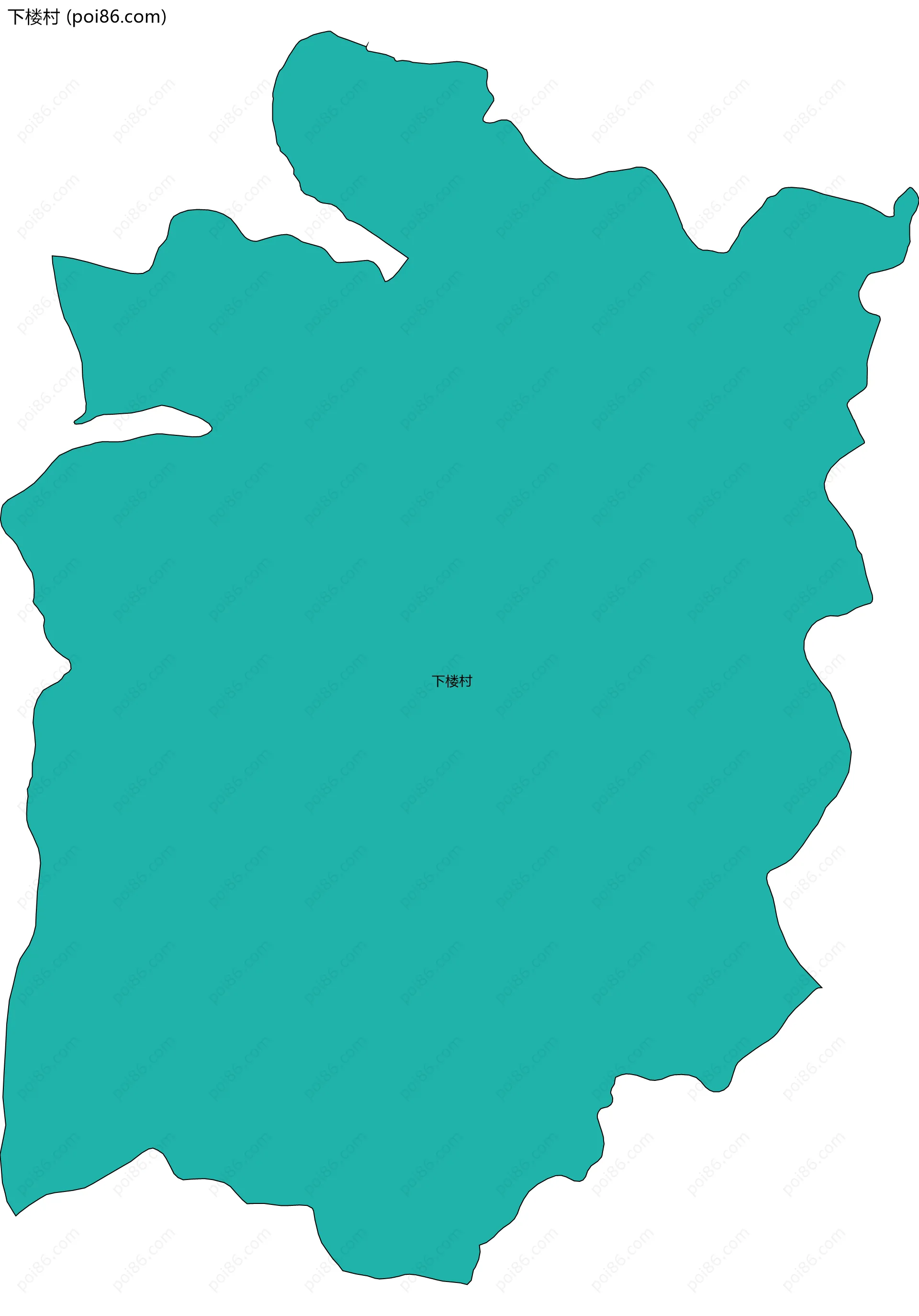 下楼村边界地图