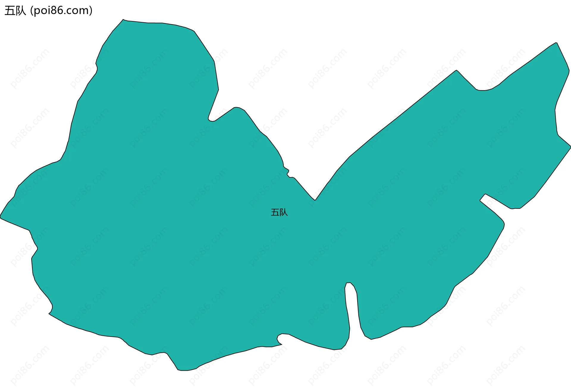 五队边界地图