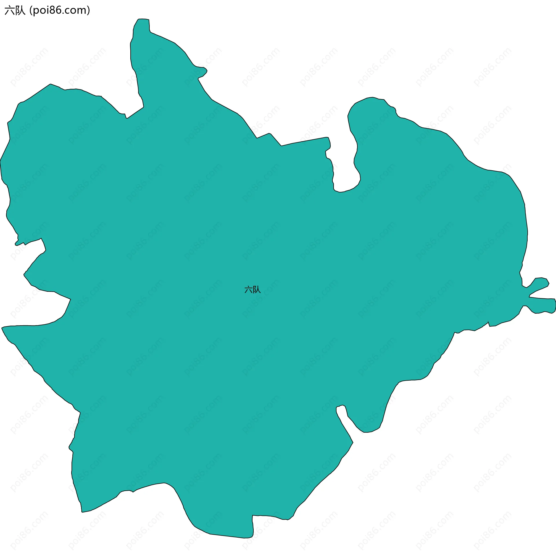 六队边界地图