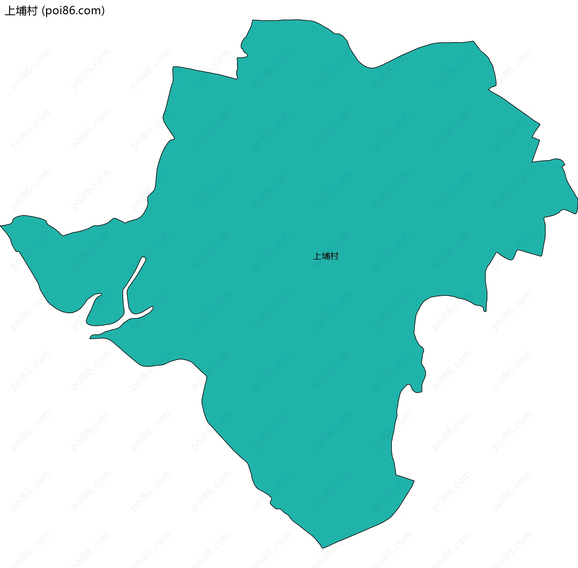 上埔村边界地图