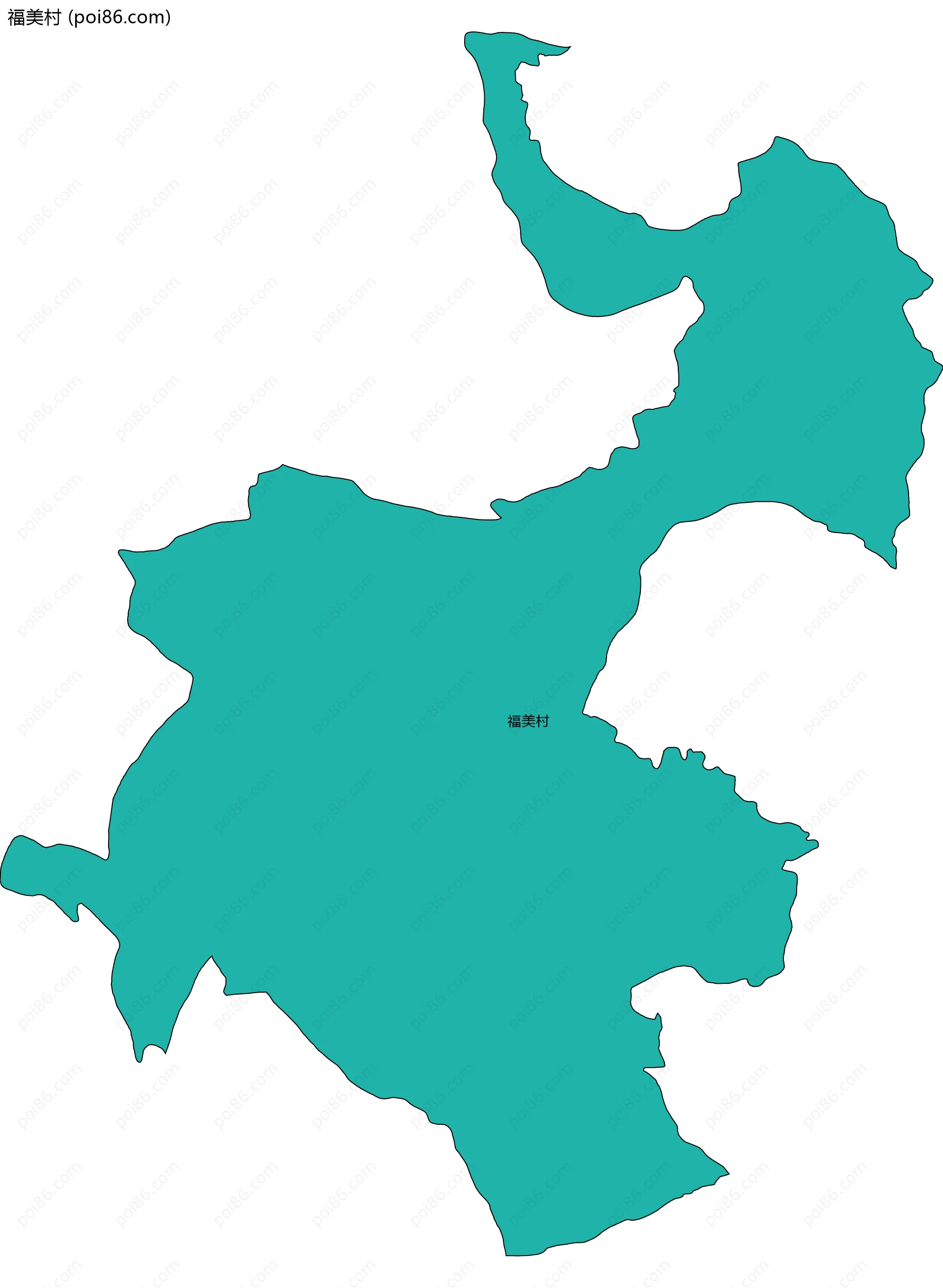 福美村边界地图