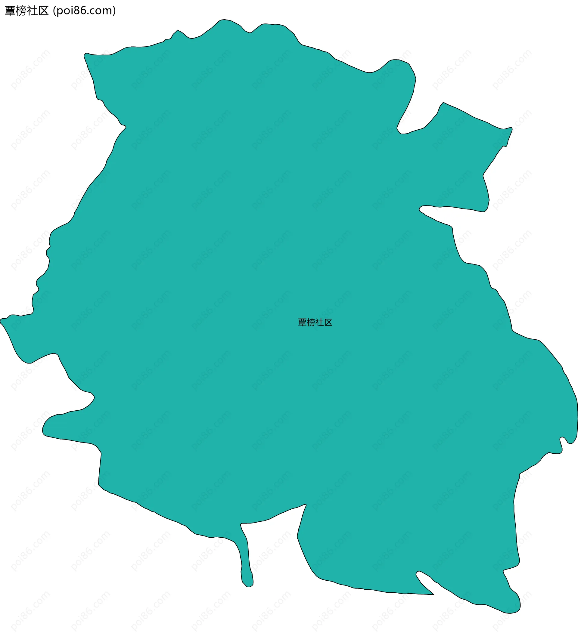 覃榜社区边界地图