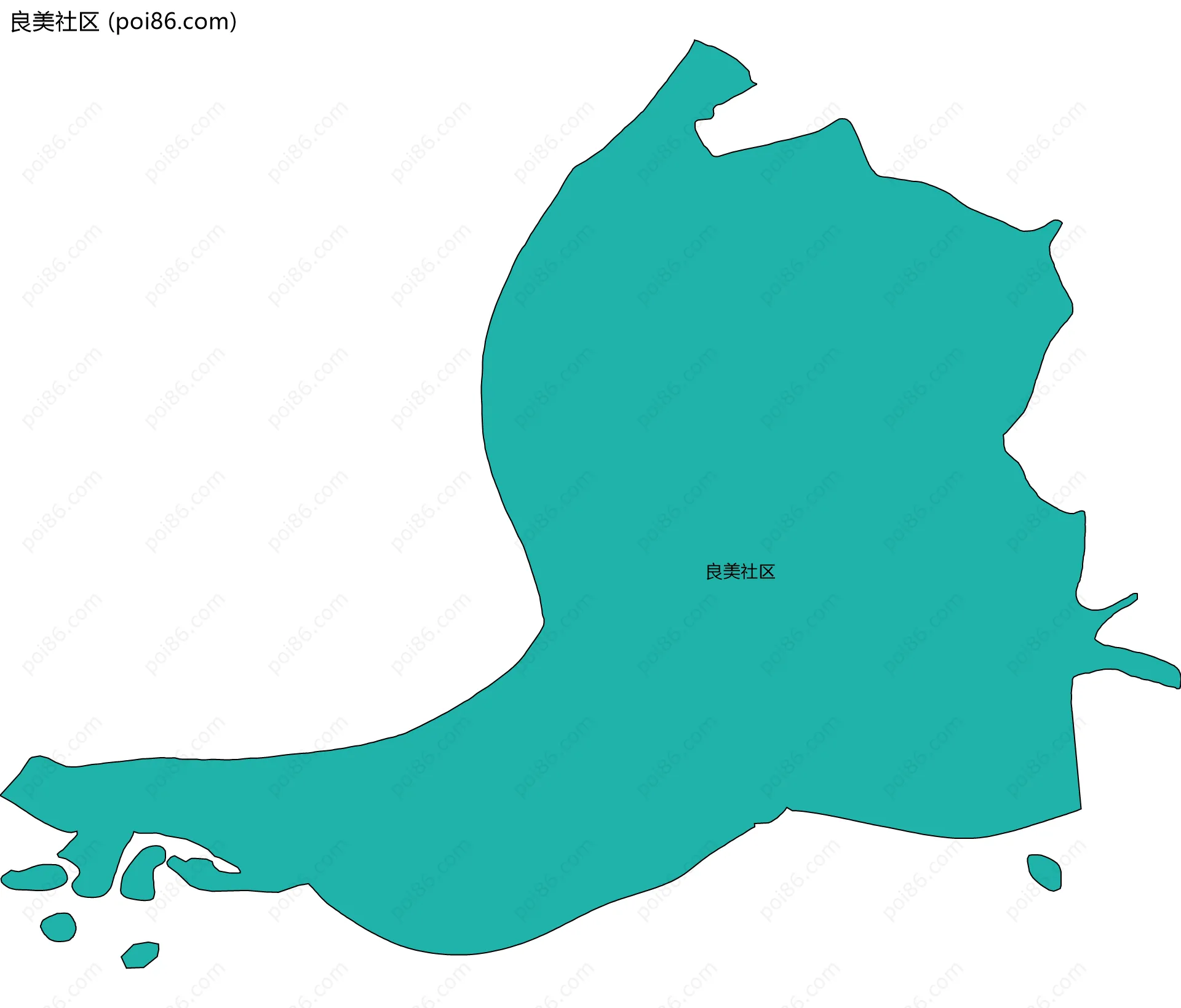 良美社区边界地图