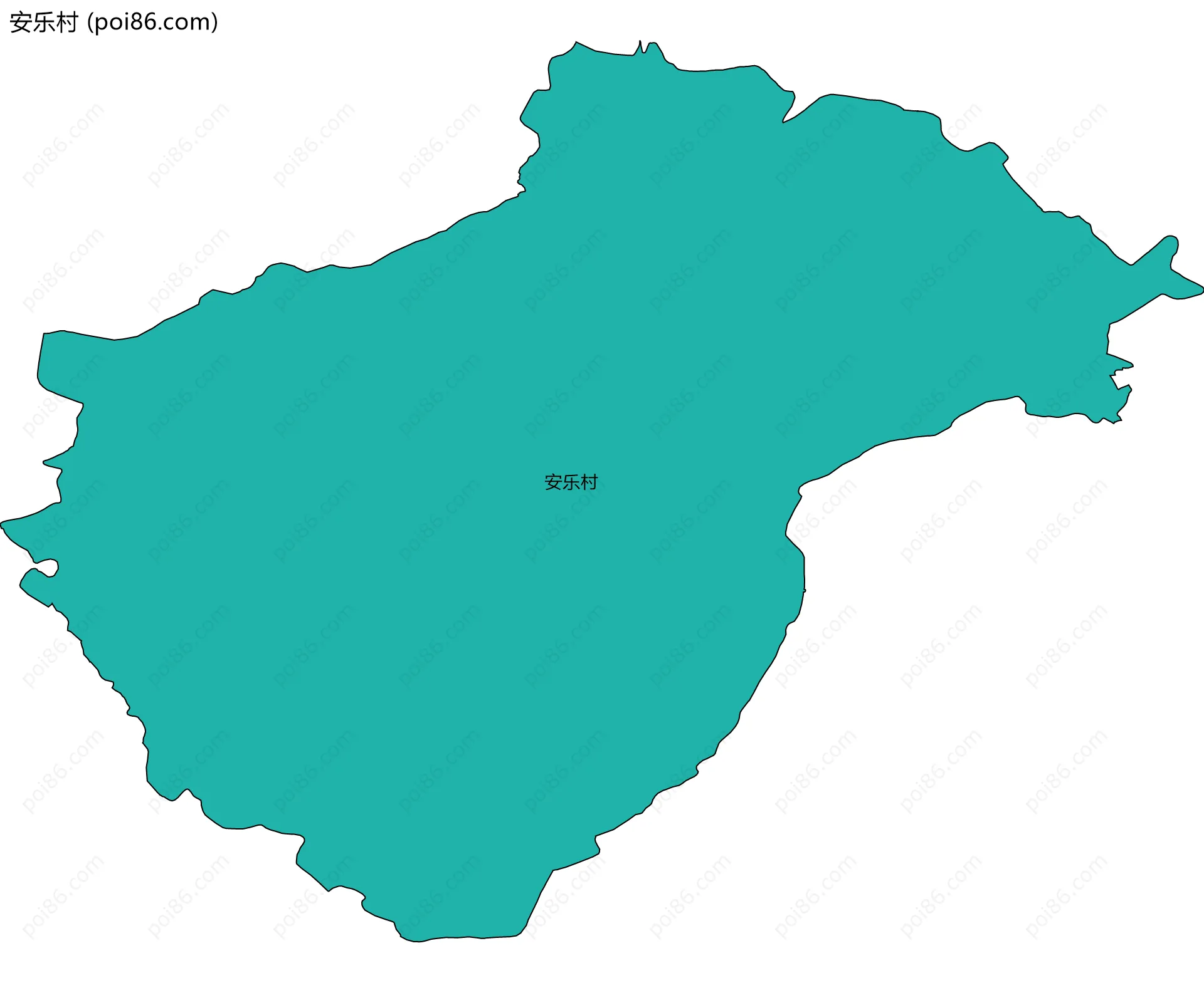 安乐村边界地图
