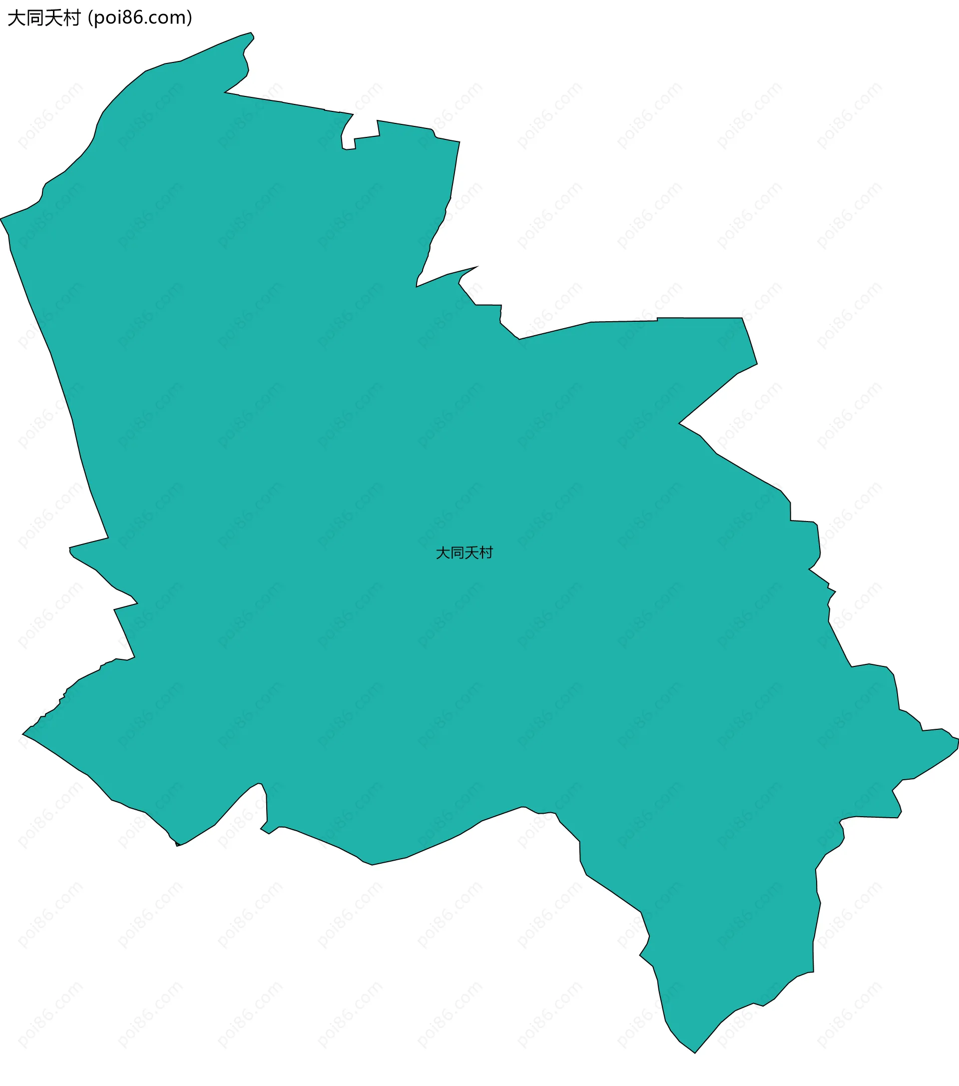 大同夭村边界地图