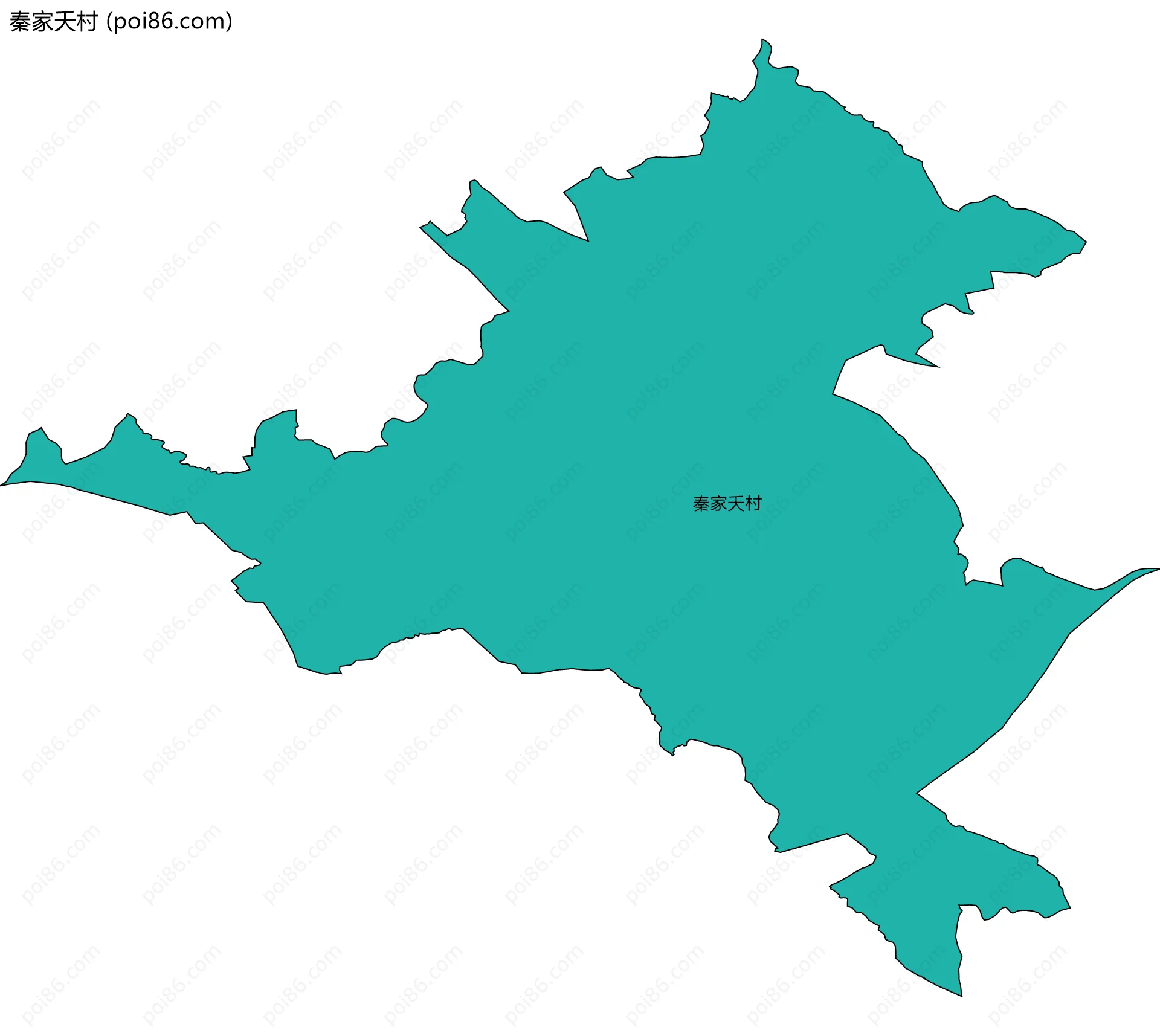 秦家夭村边界地图