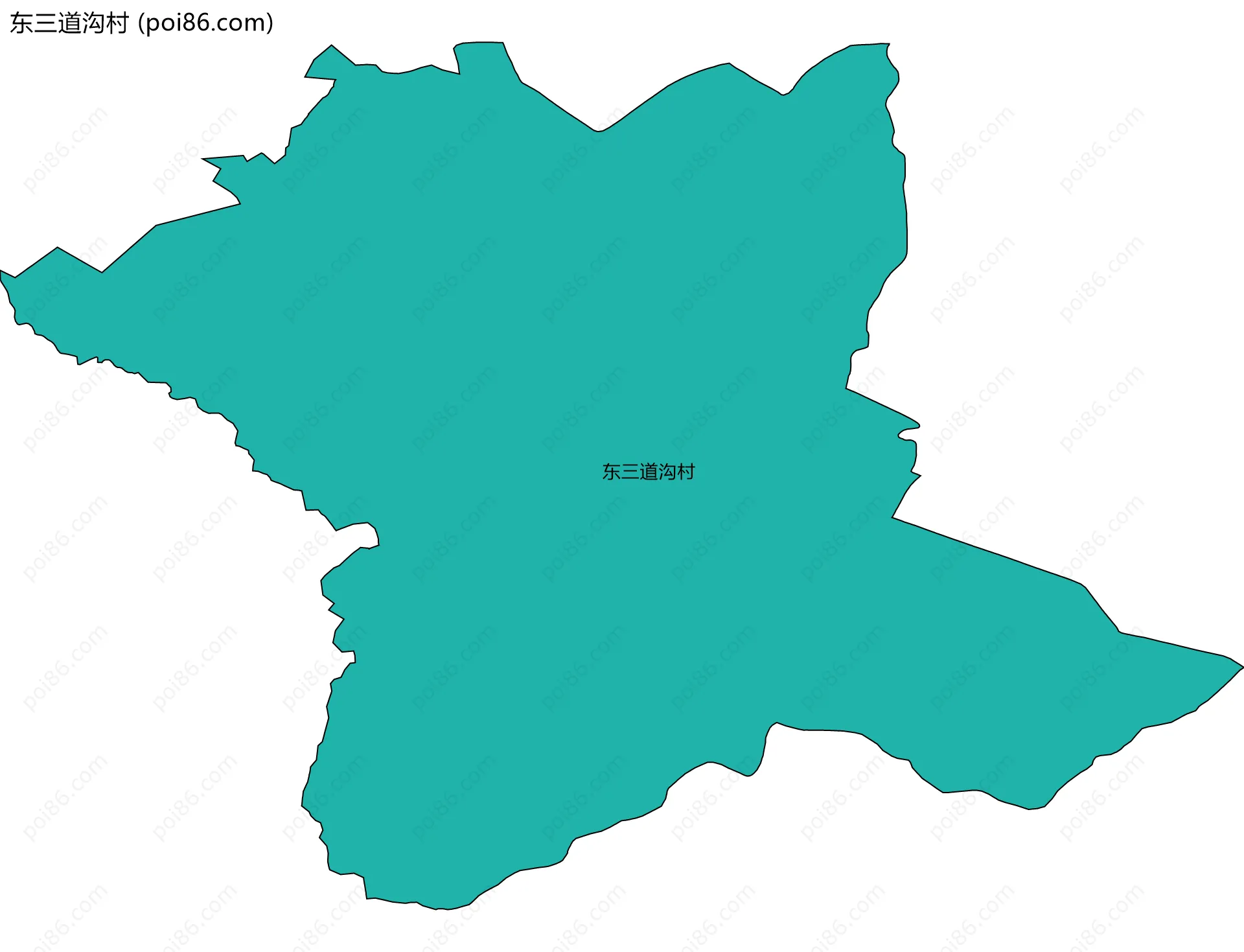 东三道沟村边界地图