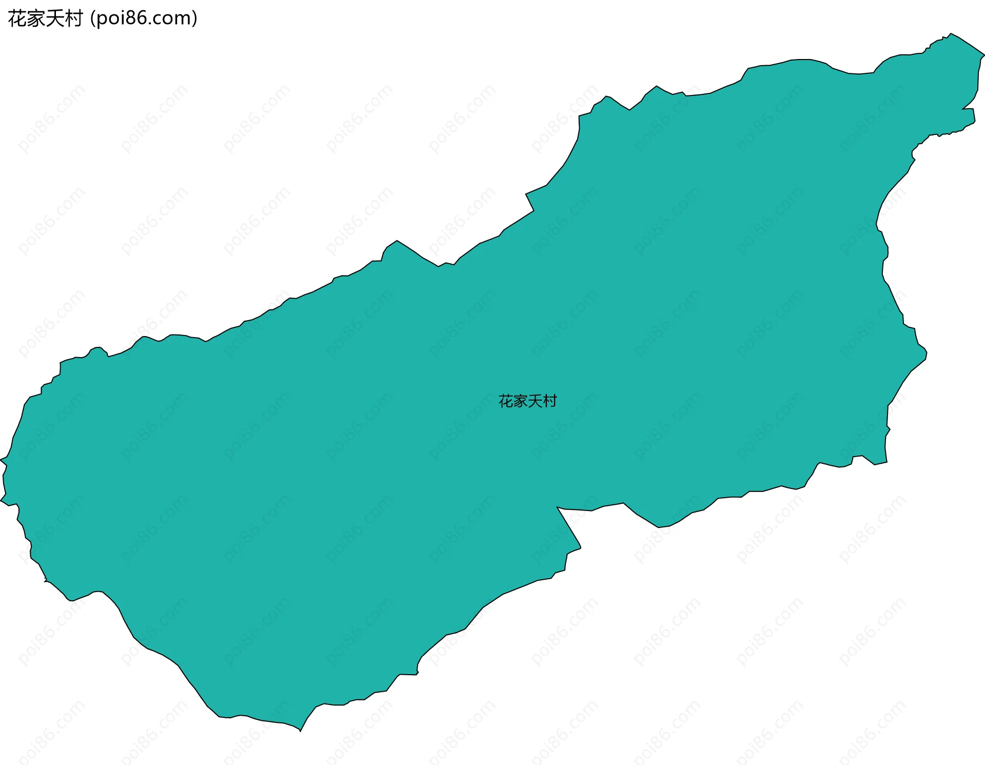 花家夭村边界地图
