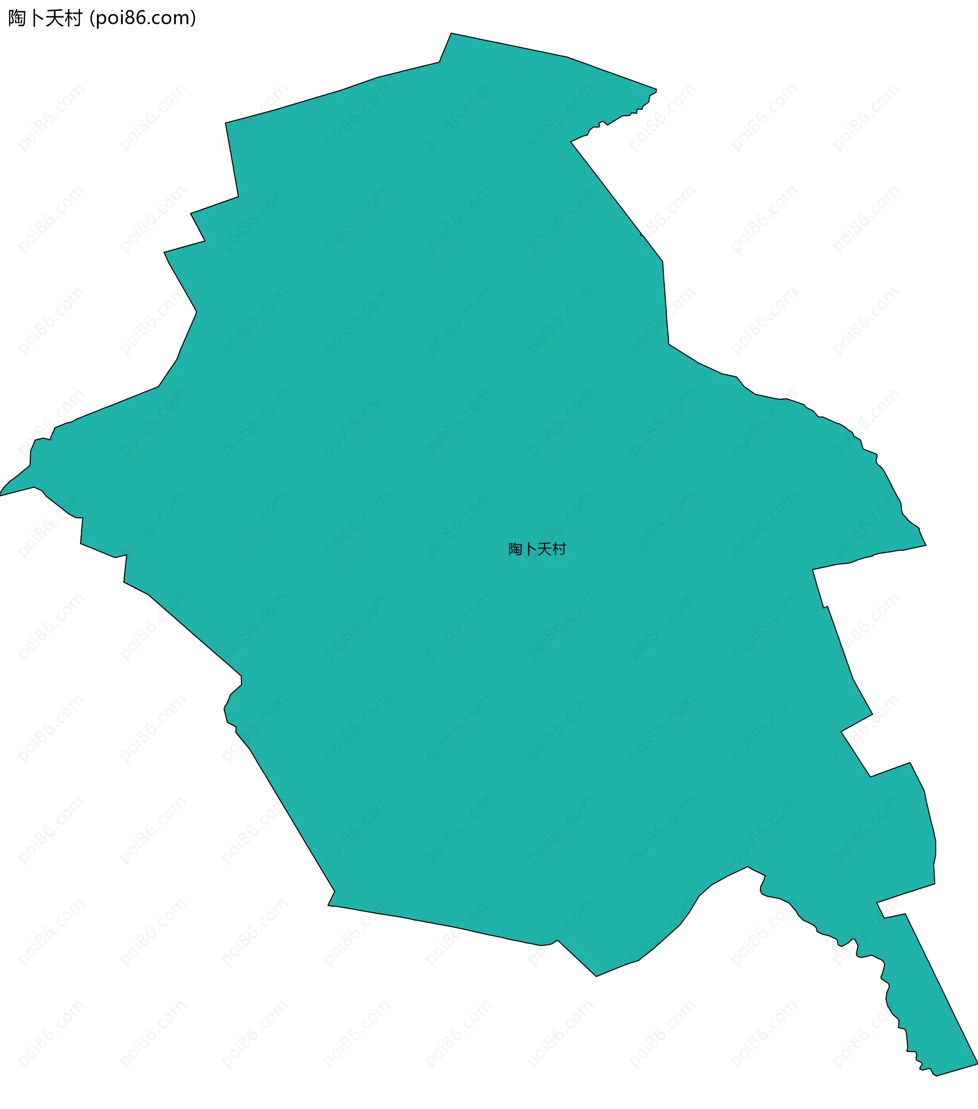 陶卜夭村边界地图