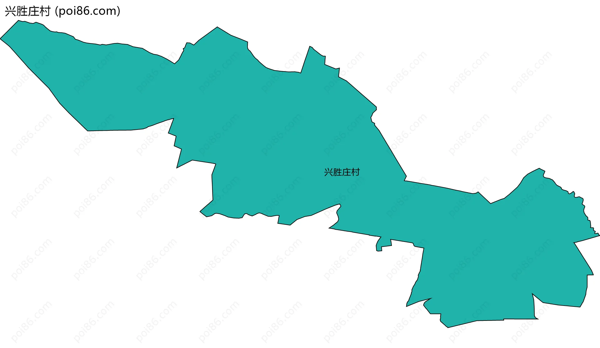 兴胜庄村边界地图
