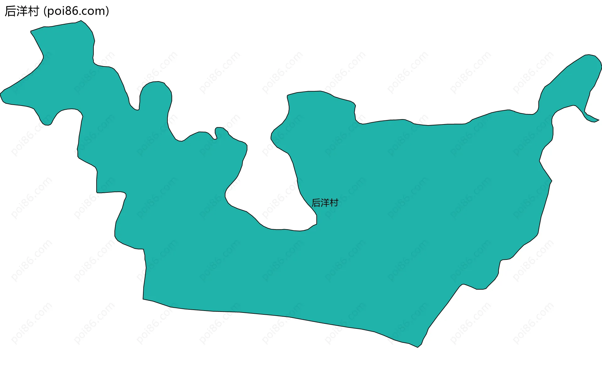 后洋村边界地图