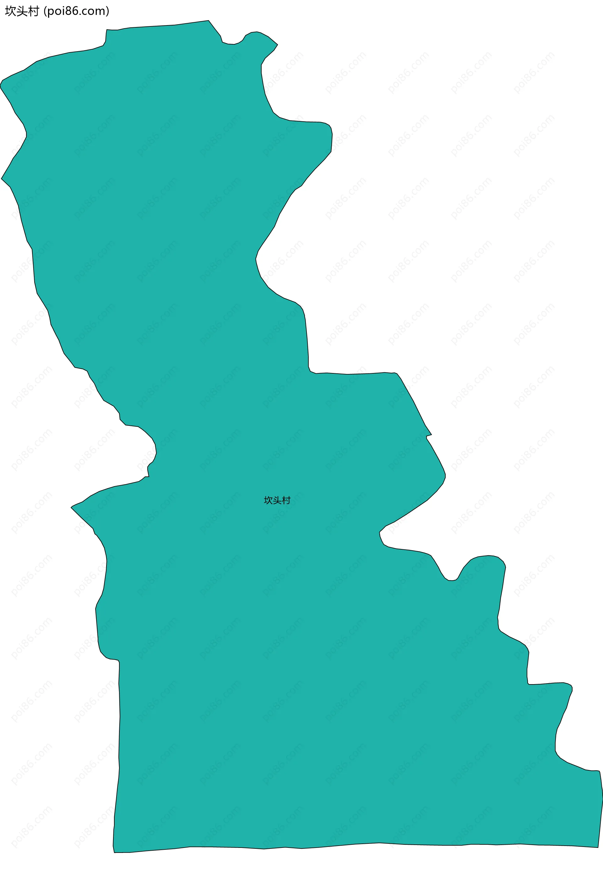 坎头村边界地图