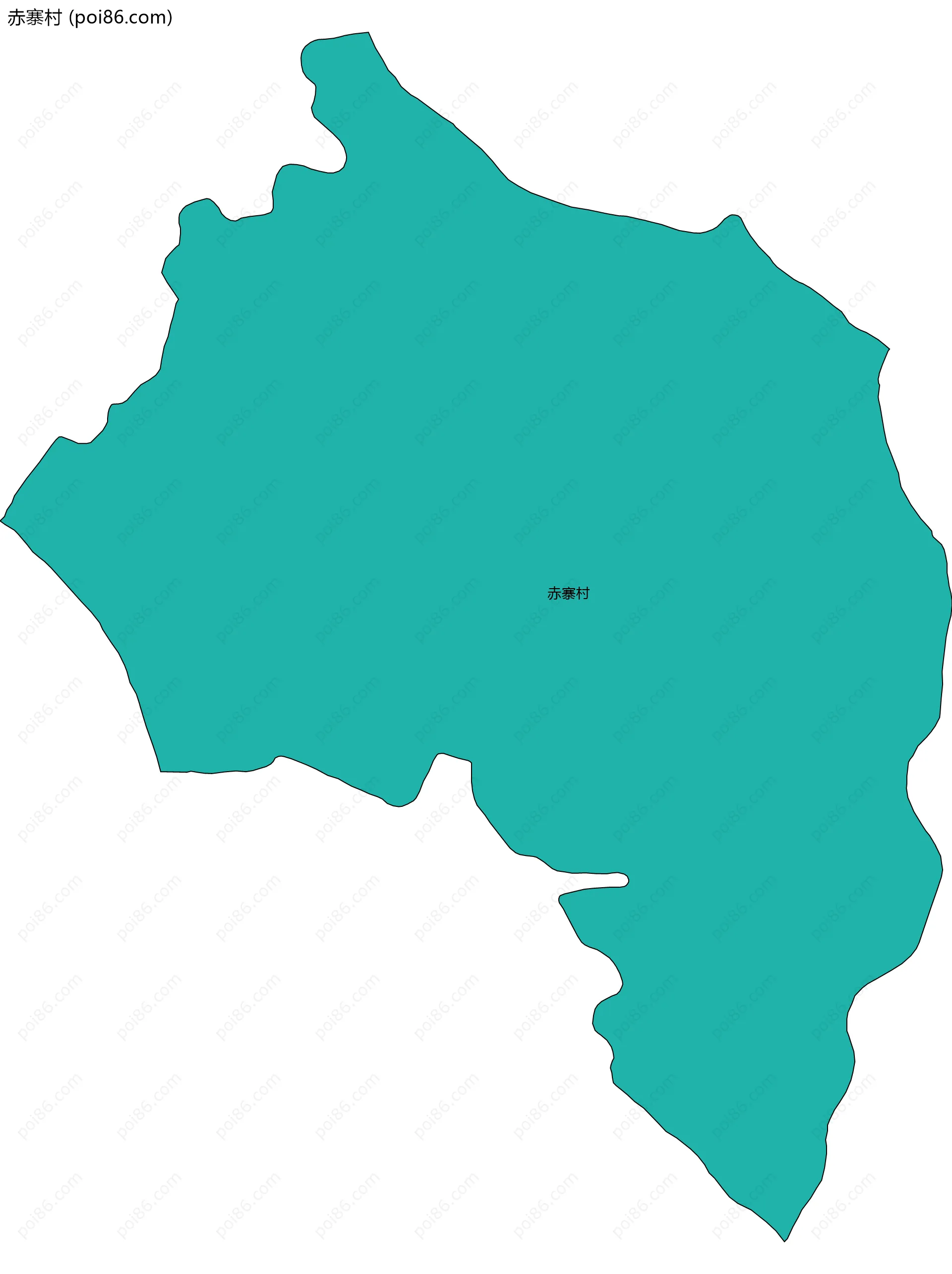 赤寨村边界地图