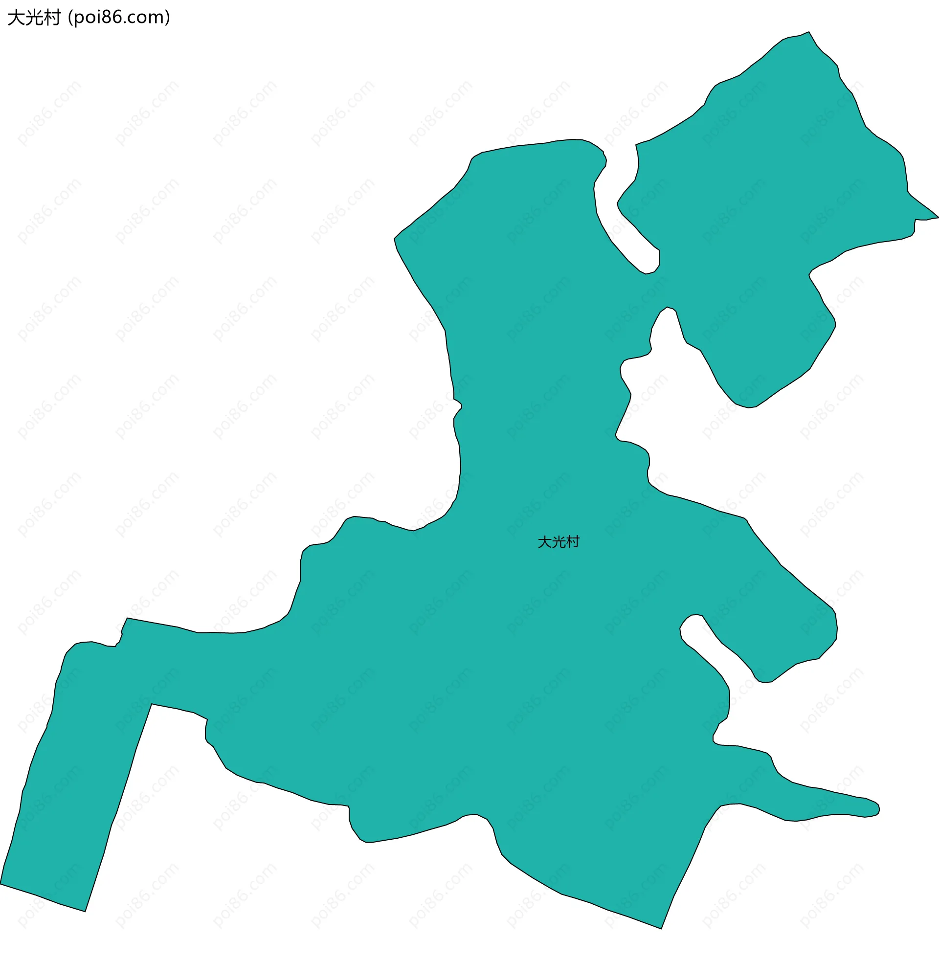 大光村边界地图