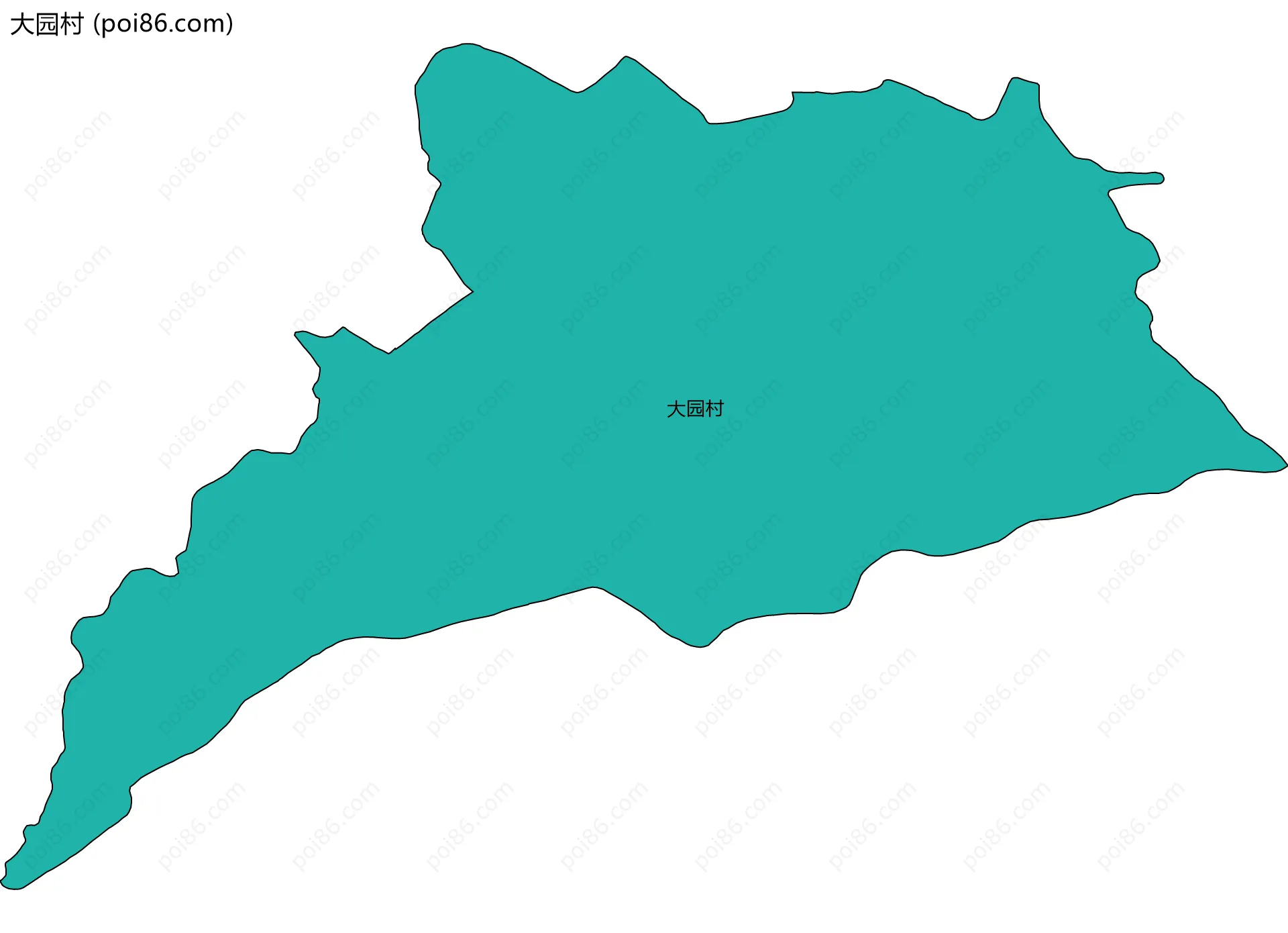 大园村边界地图