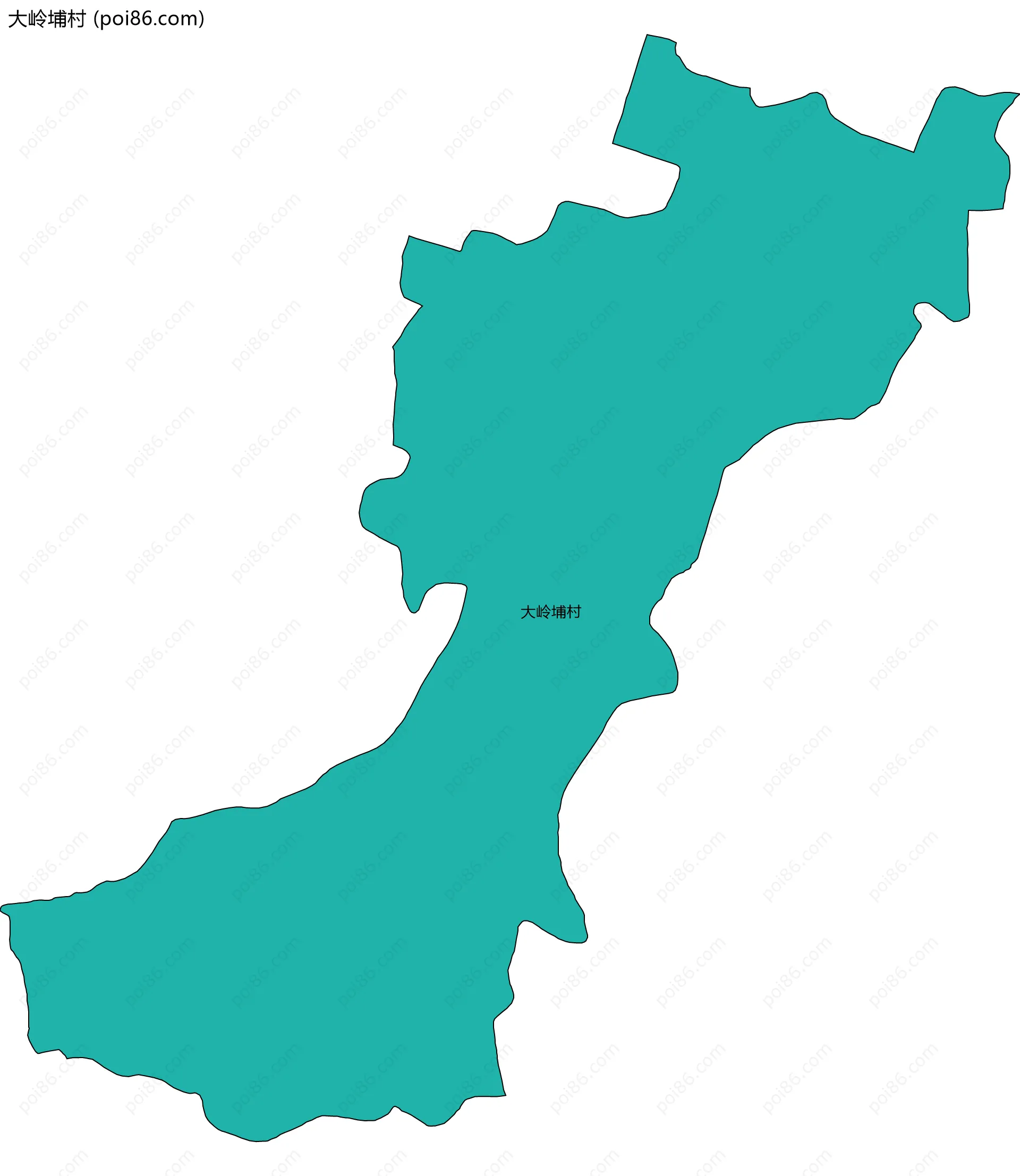 大岭埔村边界地图