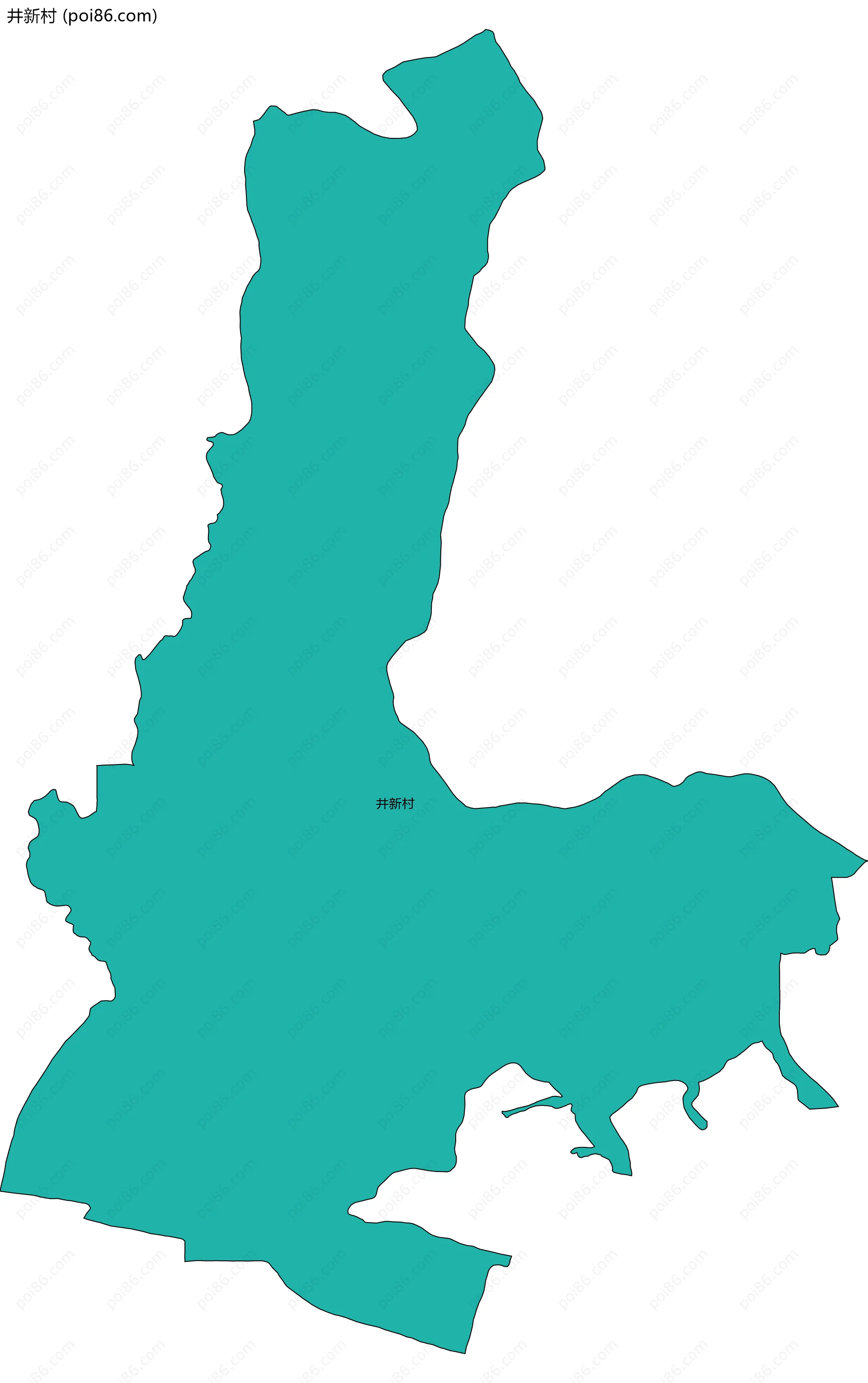 井新村边界地图