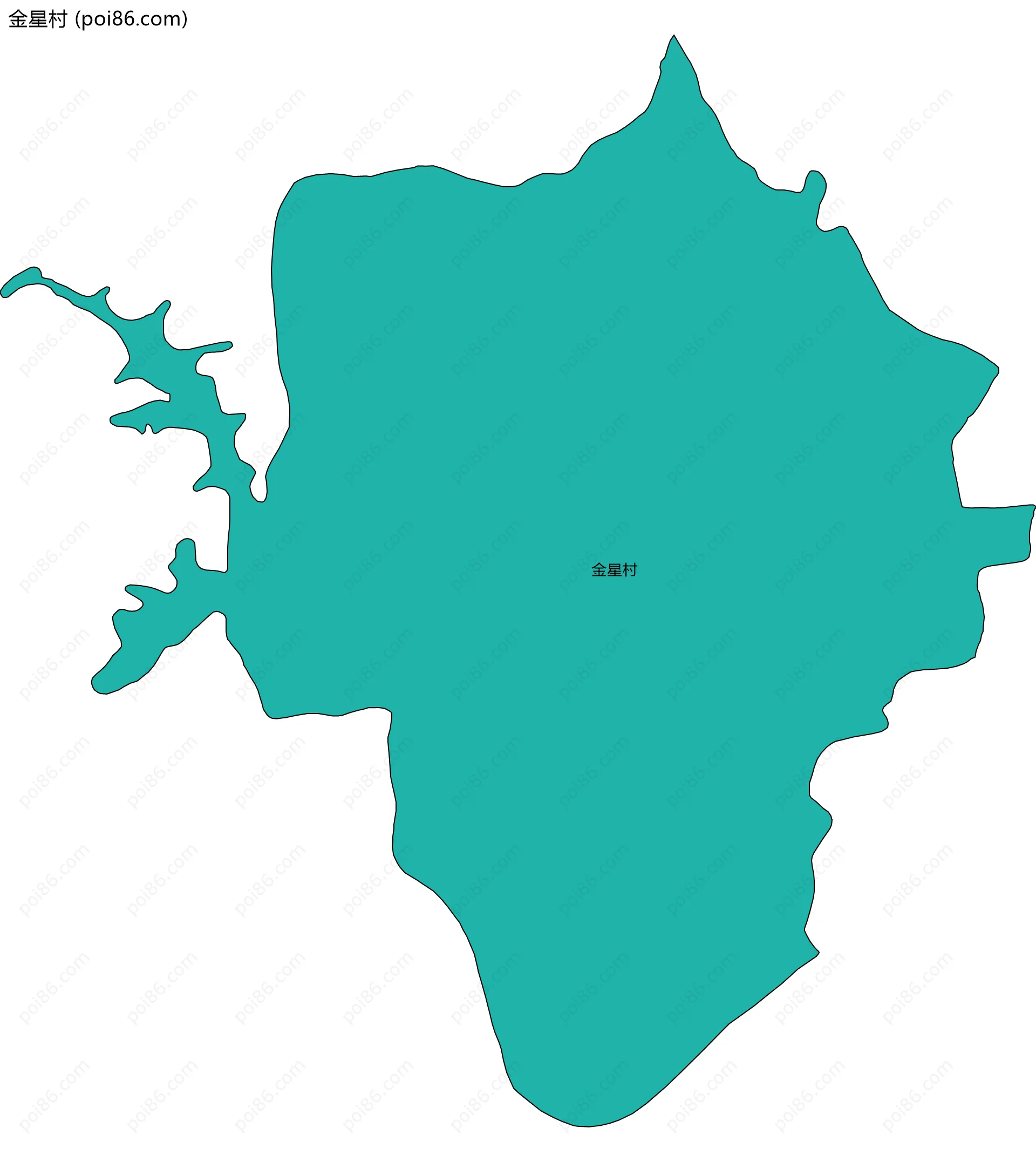 金星村边界地图