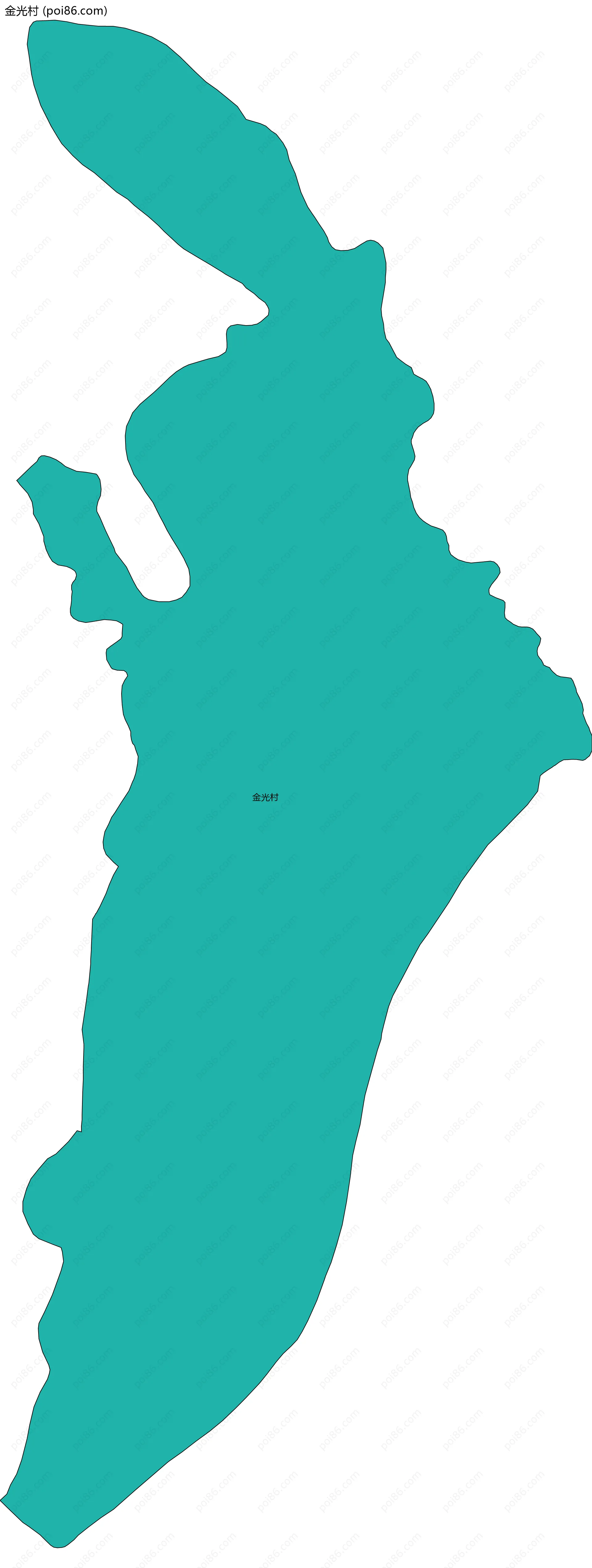 金光村边界地图