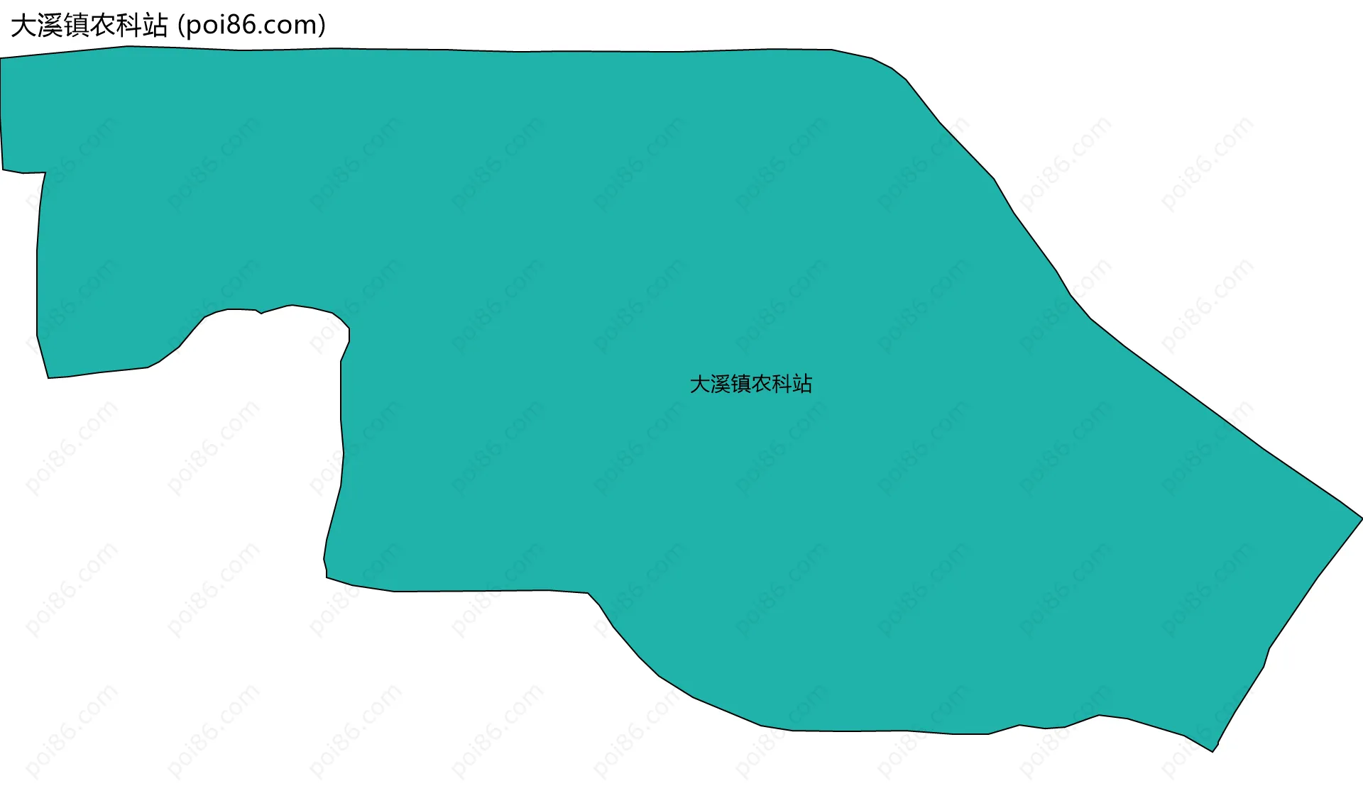 大溪镇农科站边界地图