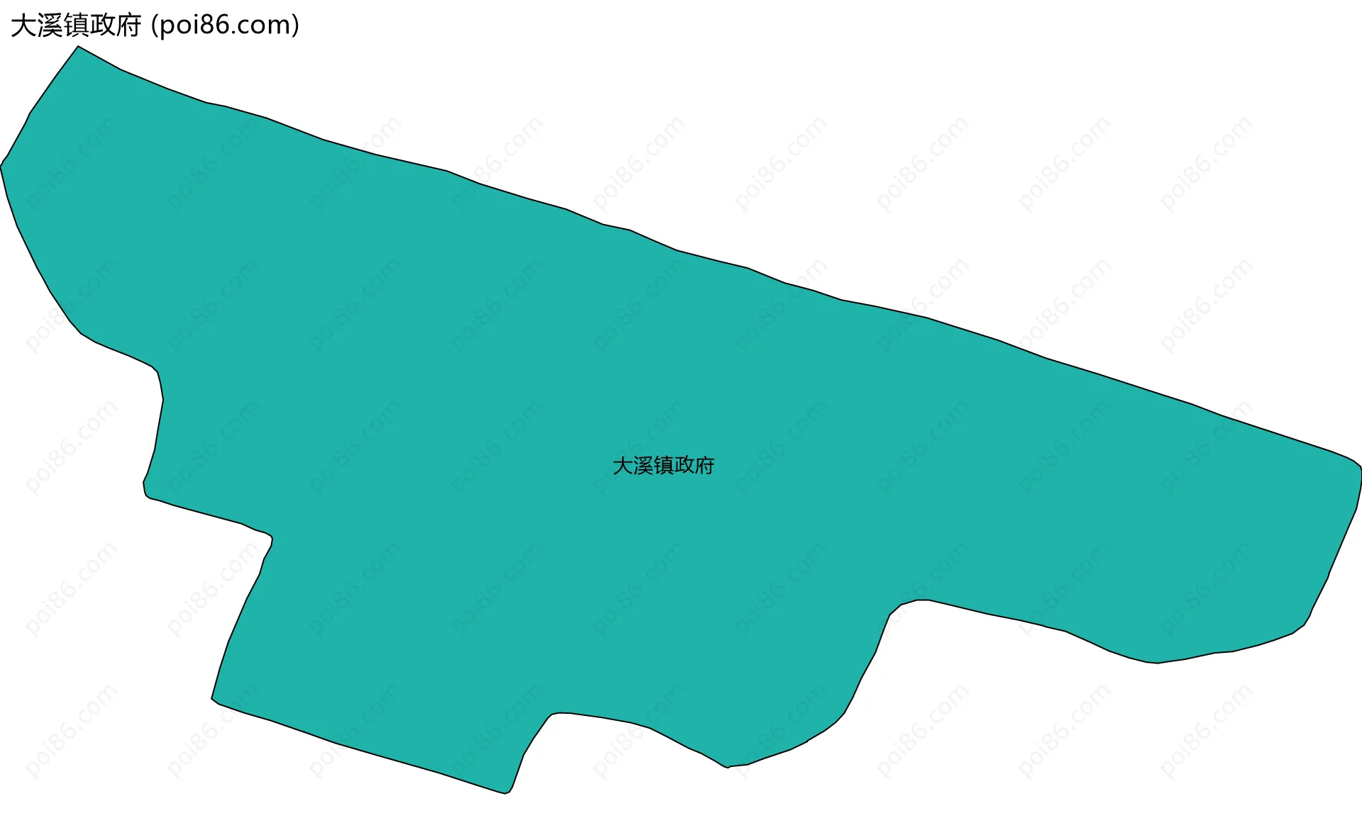 大溪镇政府边界地图