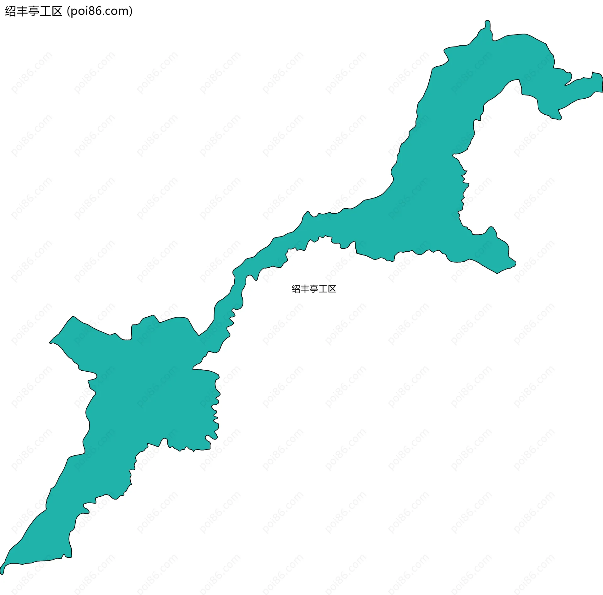 绍丰亭工区边界地图