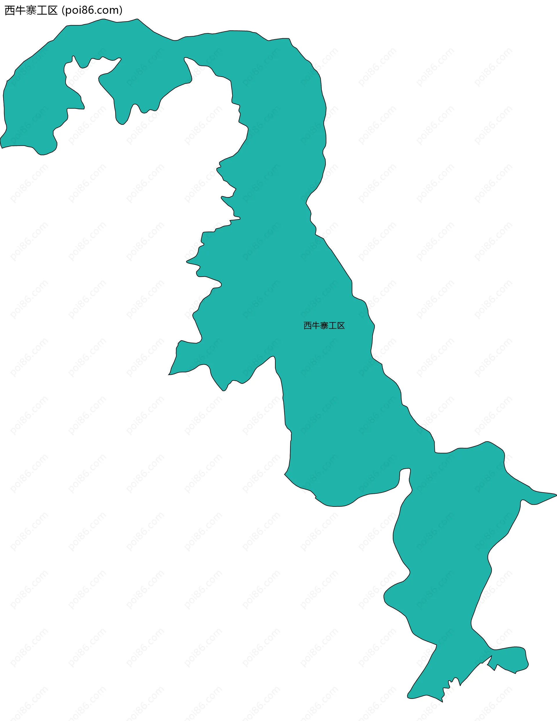 西牛寨工区边界地图