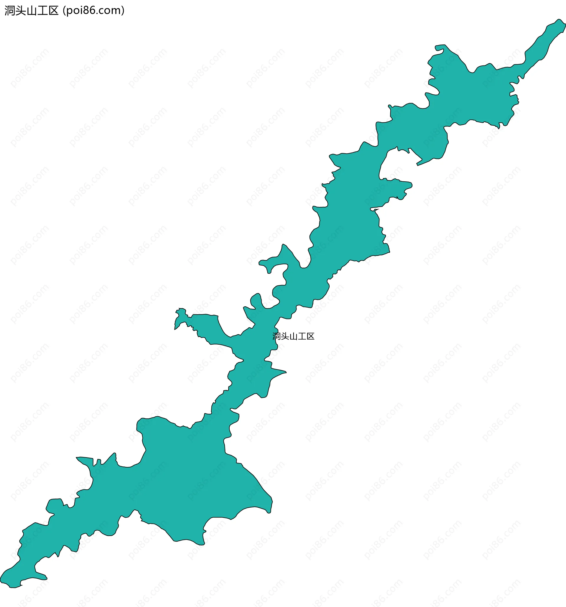 洞头山工区边界地图