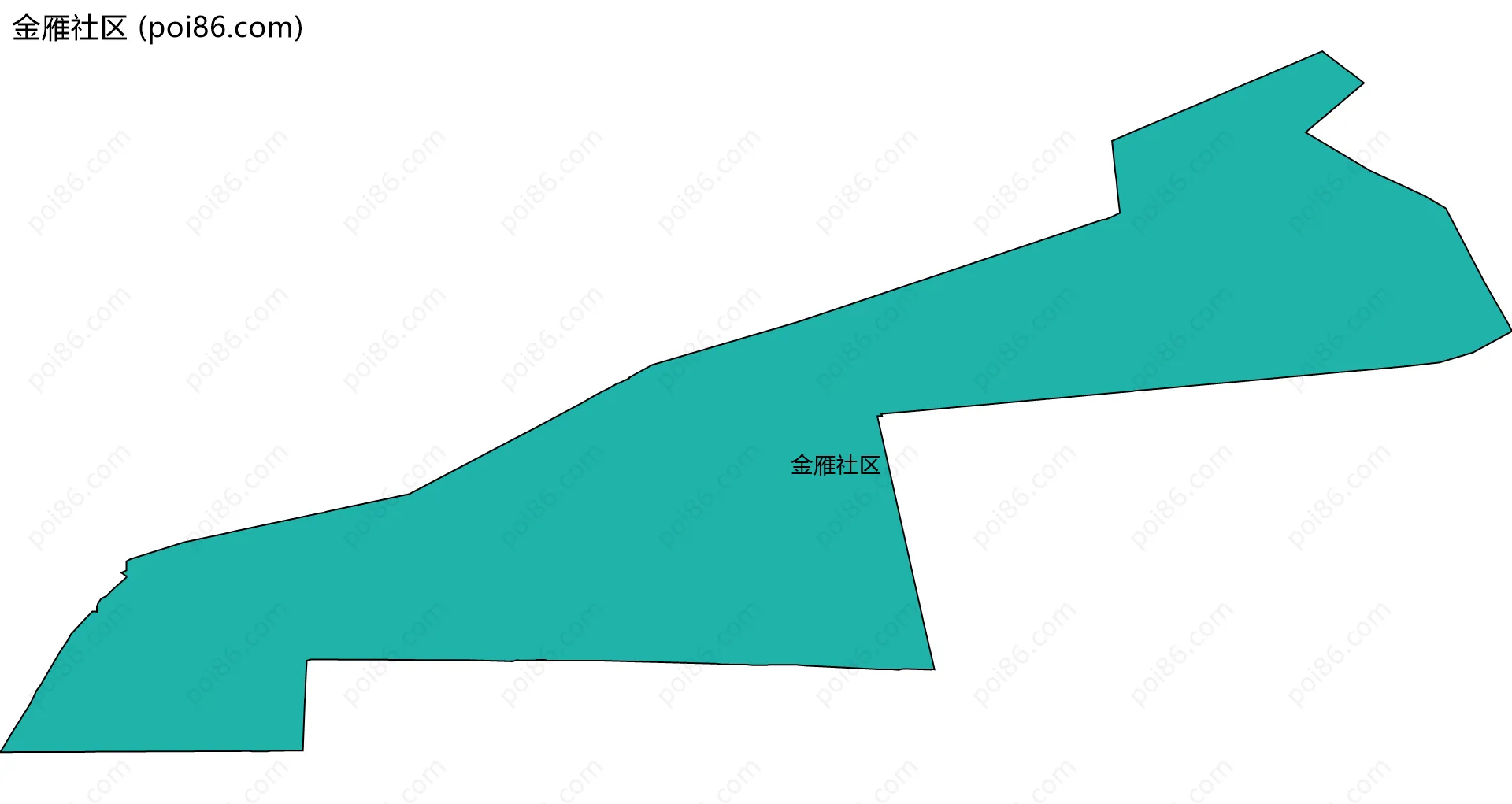 金雁社区边界地图