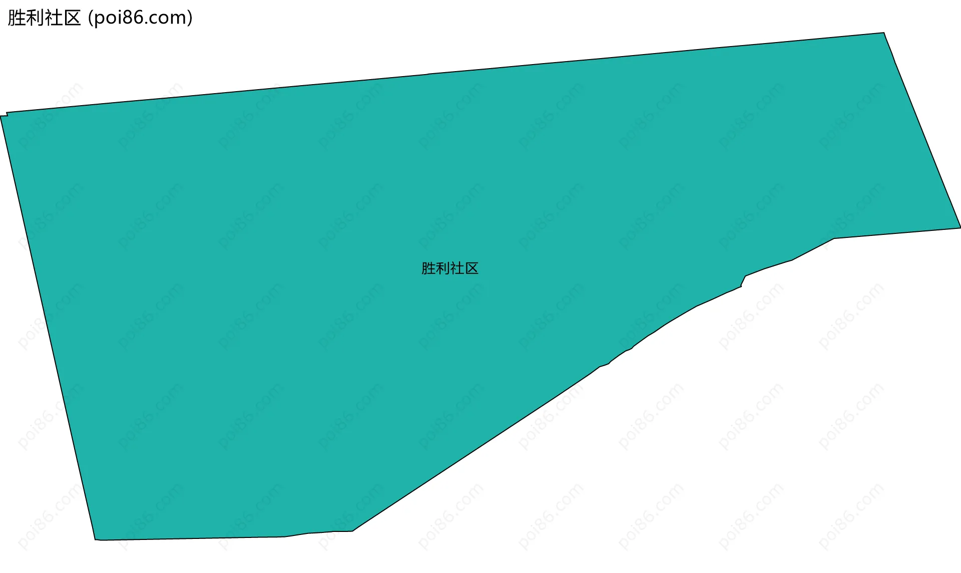 胜利社区边界地图