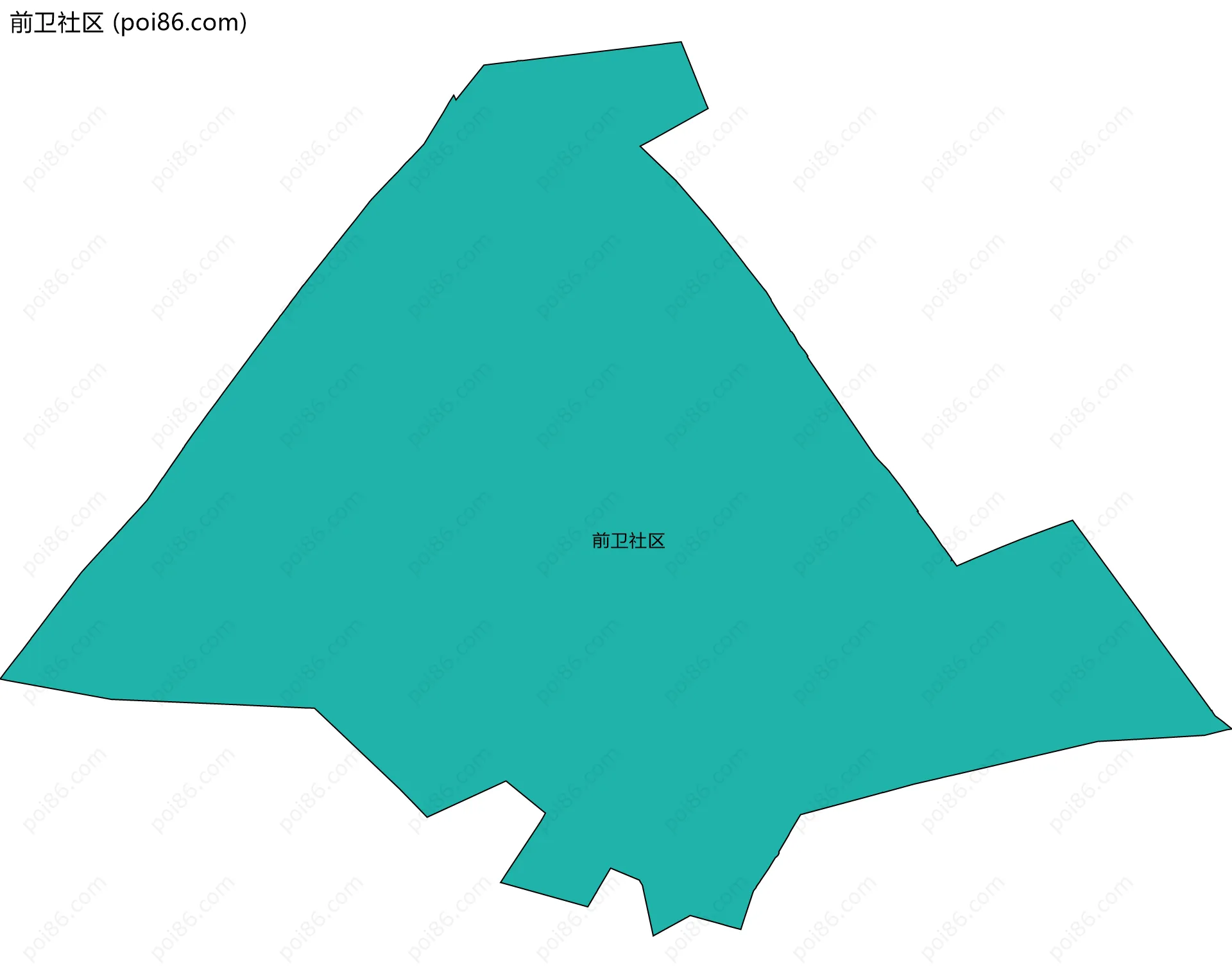 前卫社区边界地图