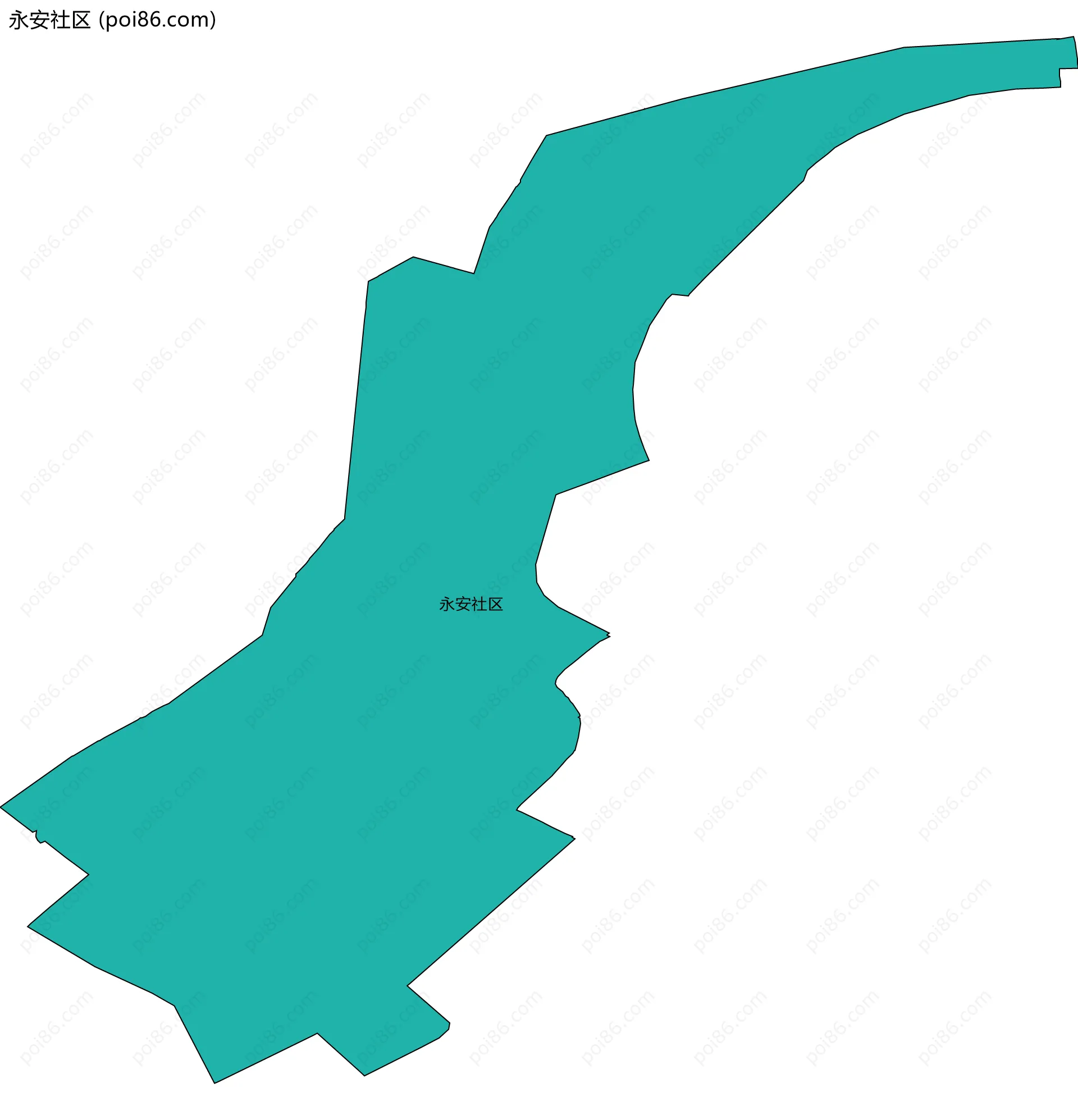 永安社区边界地图