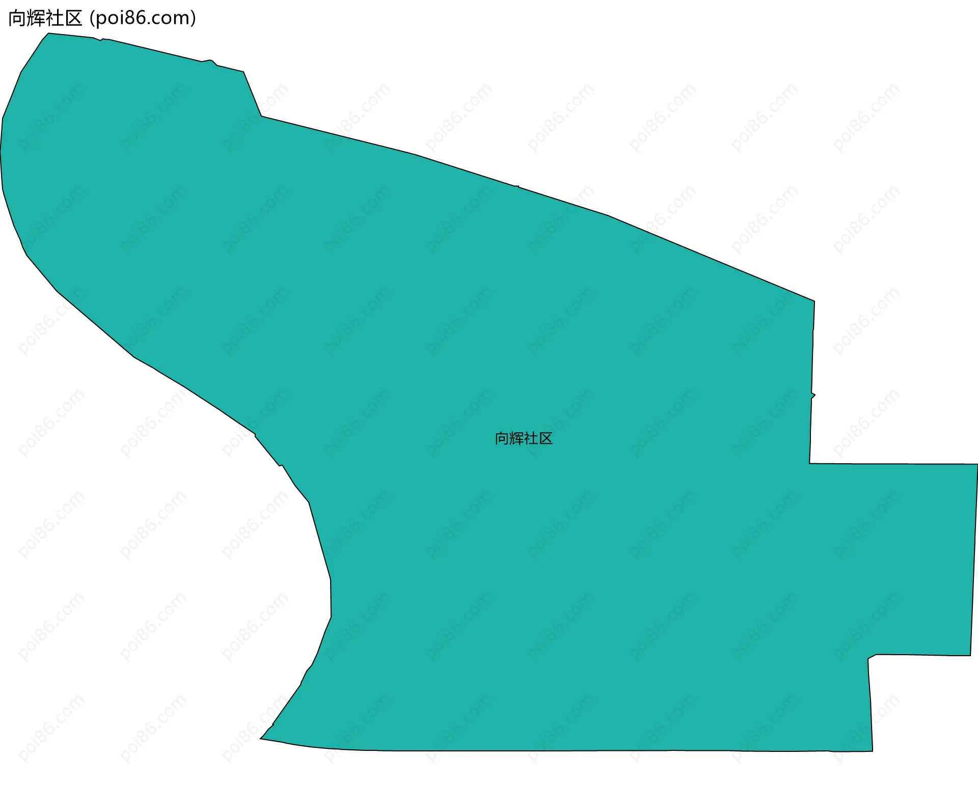 向辉社区边界地图