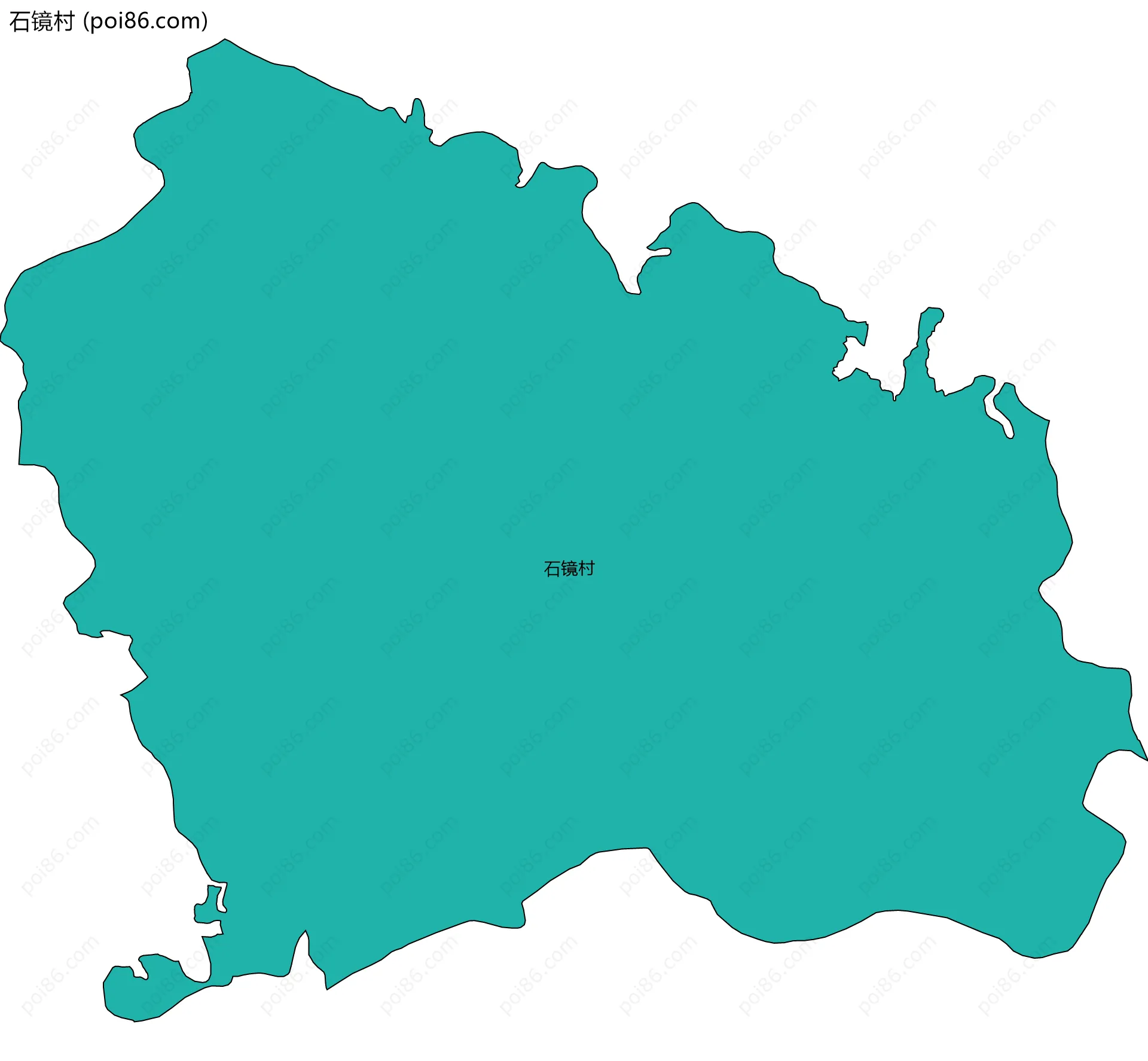 石镜村边界地图