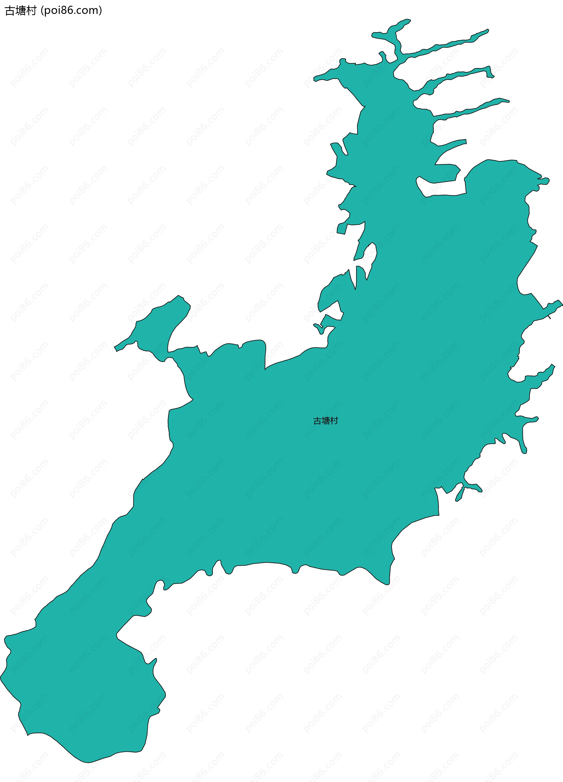 古塘村边界地图